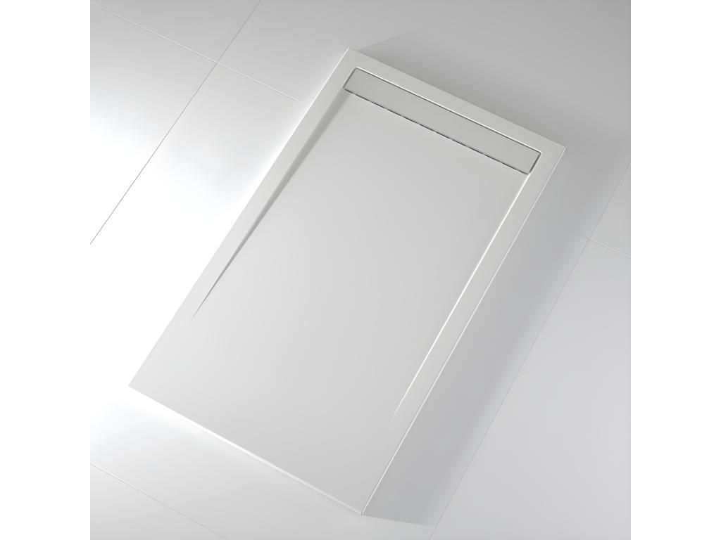 Plato de ducha pizarra CLEVER BLANCO 80x180 cm