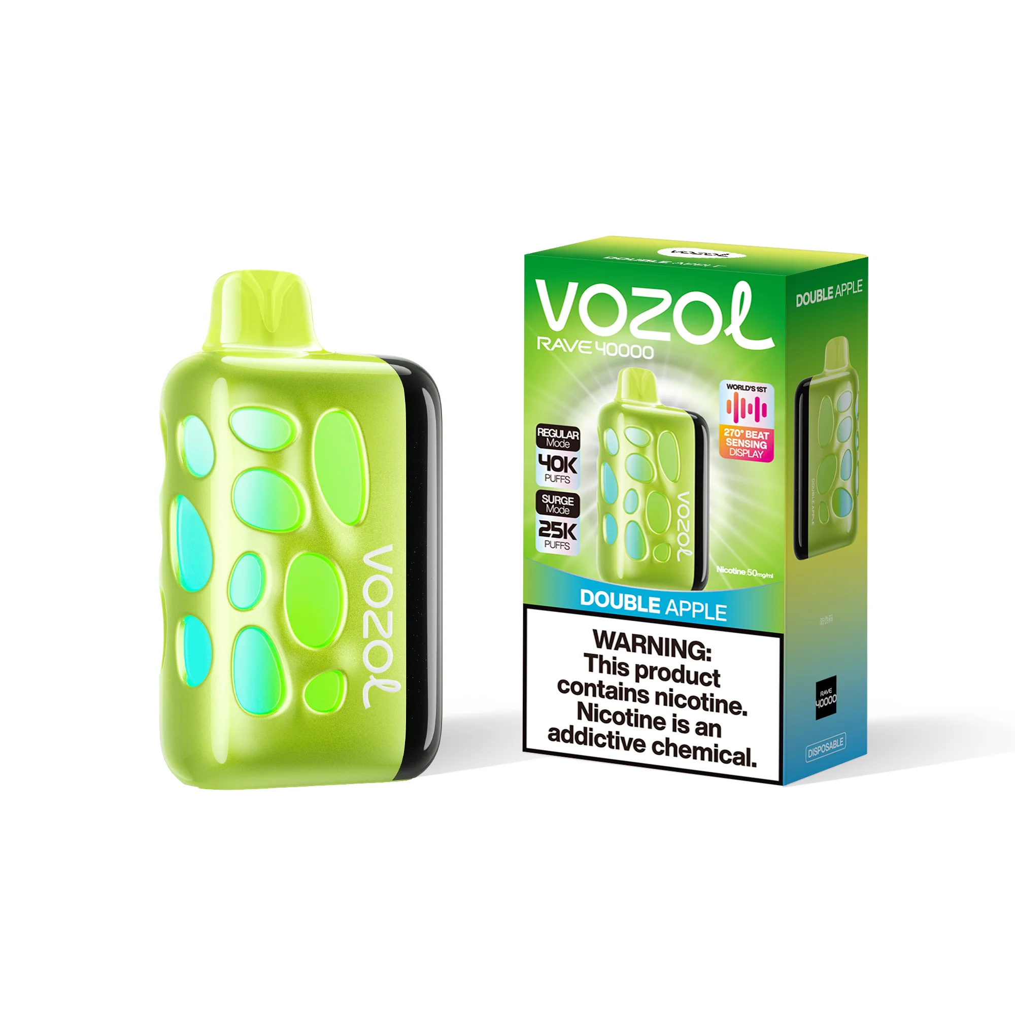 VOZOL RAVE 40K eldobható e-cigaretta (minden íz)
