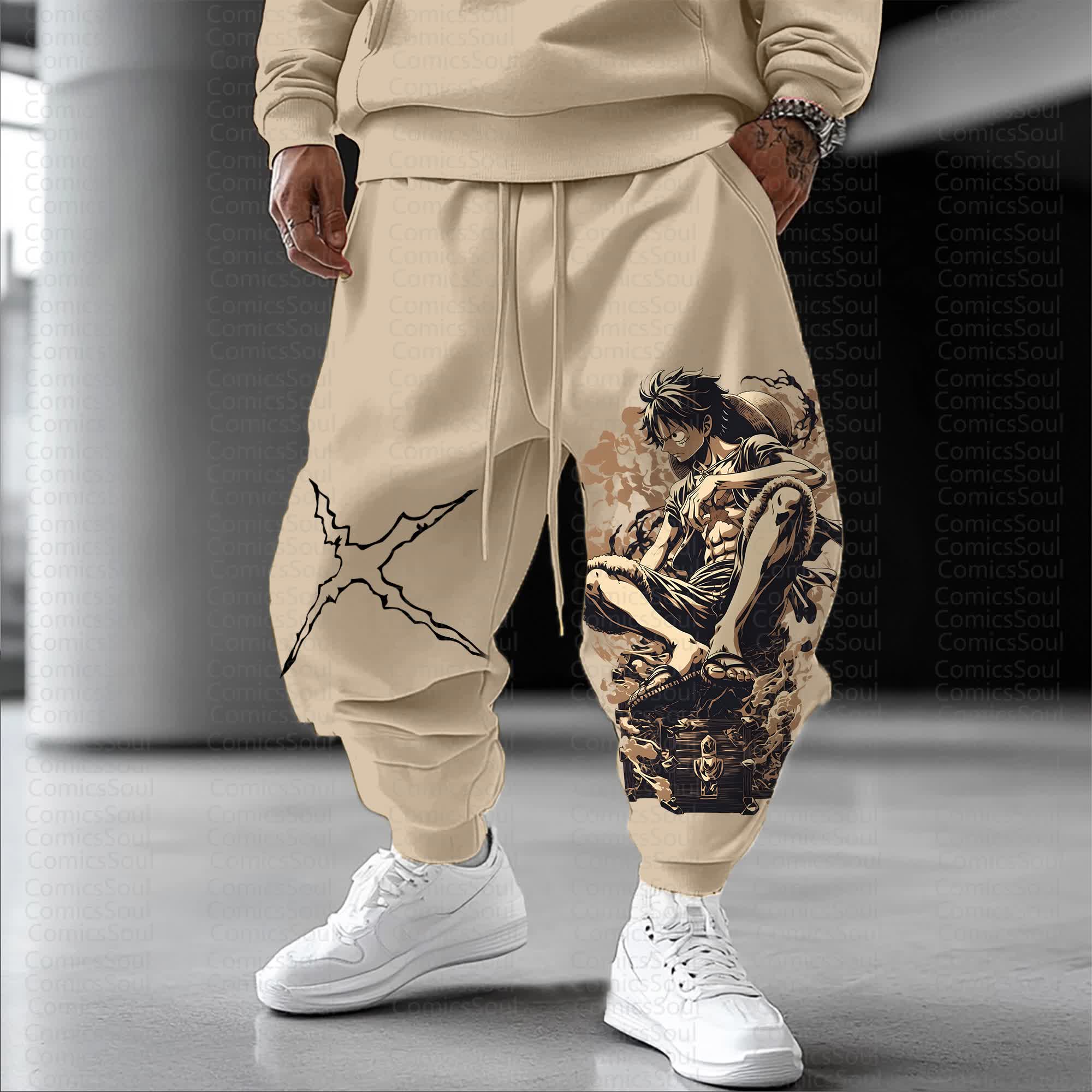 Unisex Anime Inspired Vintage Pants丨Comicssoul