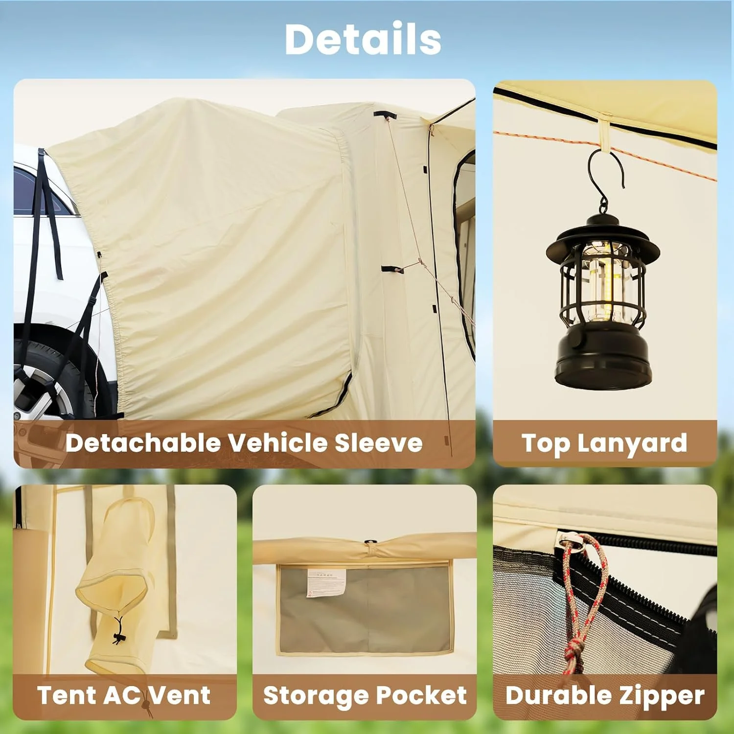 Lilypelle 4-6 Person Blow Up Inflatable Tent with Stove Jack, Hot Tent for Camping with Hand Pump, Waterproof Inflatable Camp Tent with Mesh Windows, Easy Setup Glamping Inflatable House - Image 39