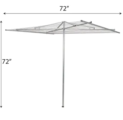 Household Essentials Parallel Clothesline Outdoor Dryer, 30 Lines with 210 Feet of Drying Space, No-Rust Steel