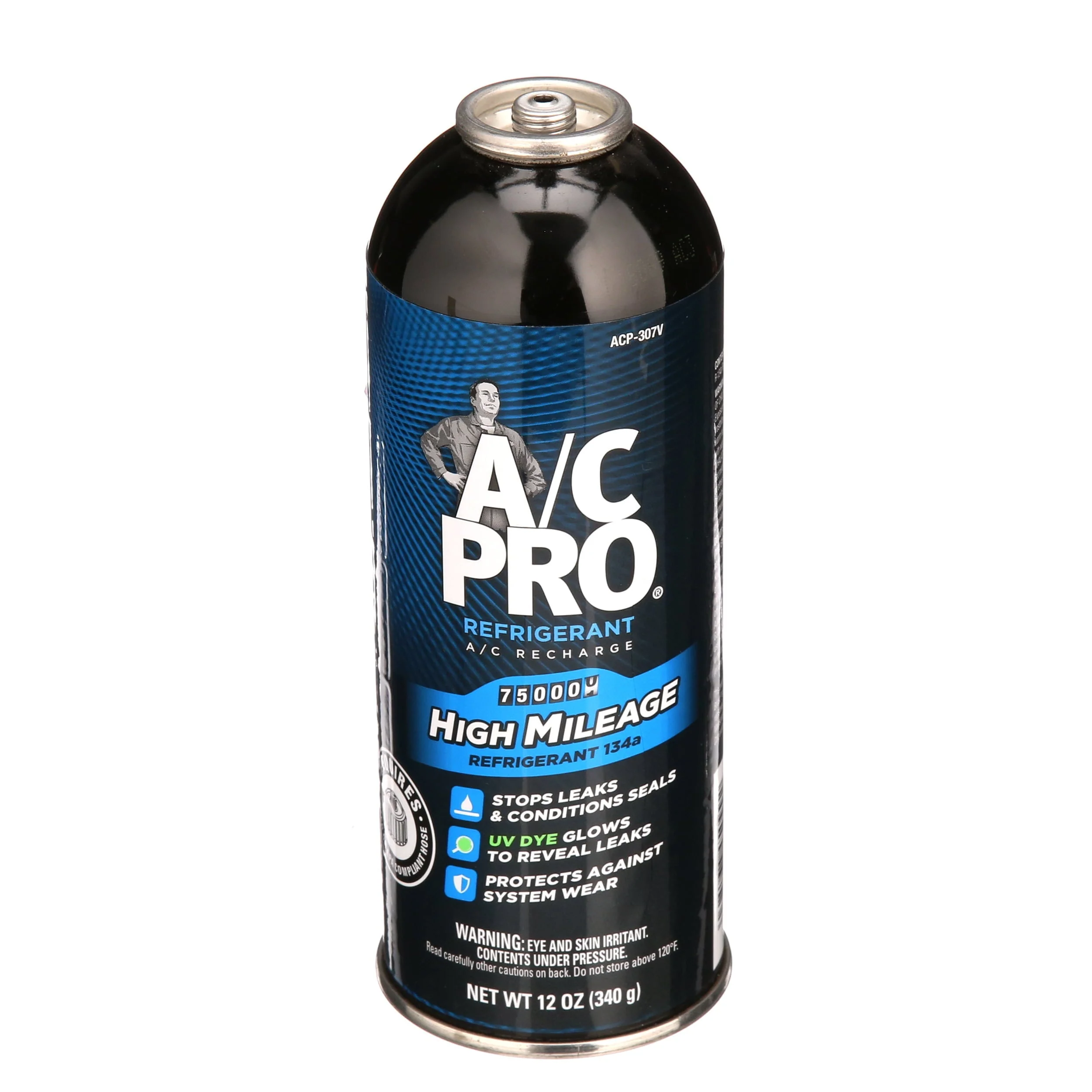 A/C Pro High Mileage R-134a A/C Recharge Auto Air Conditioner Refrigerant Refill - 12oz - Image 5