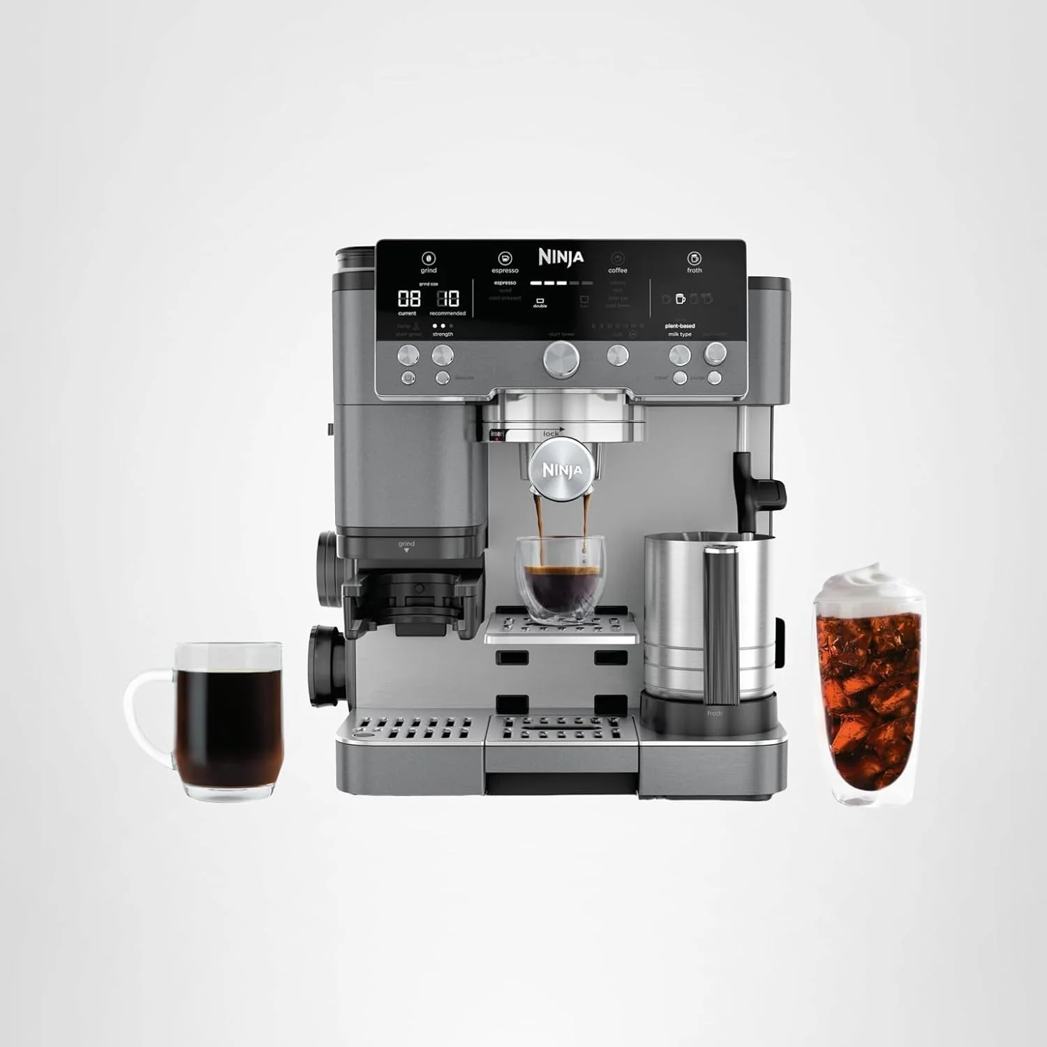 Ninja Luxe Café 3-in-1 Espresso Drip Coffee and Cold Brew Machine Integrated Coffee Grinder