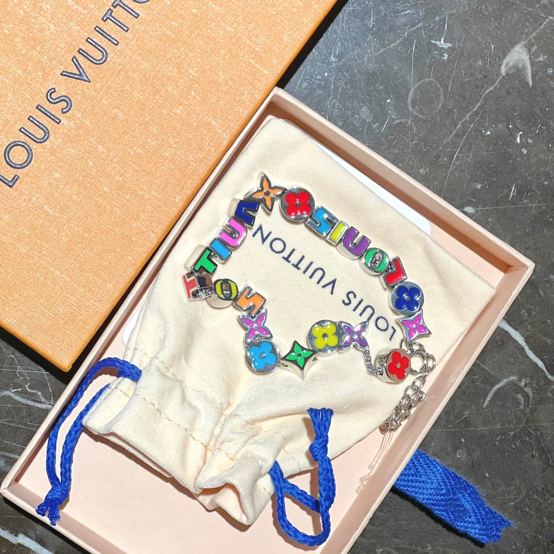 Louis Vuitton Candy Color Enamel Monogram Bracelet - Original Replica Club
