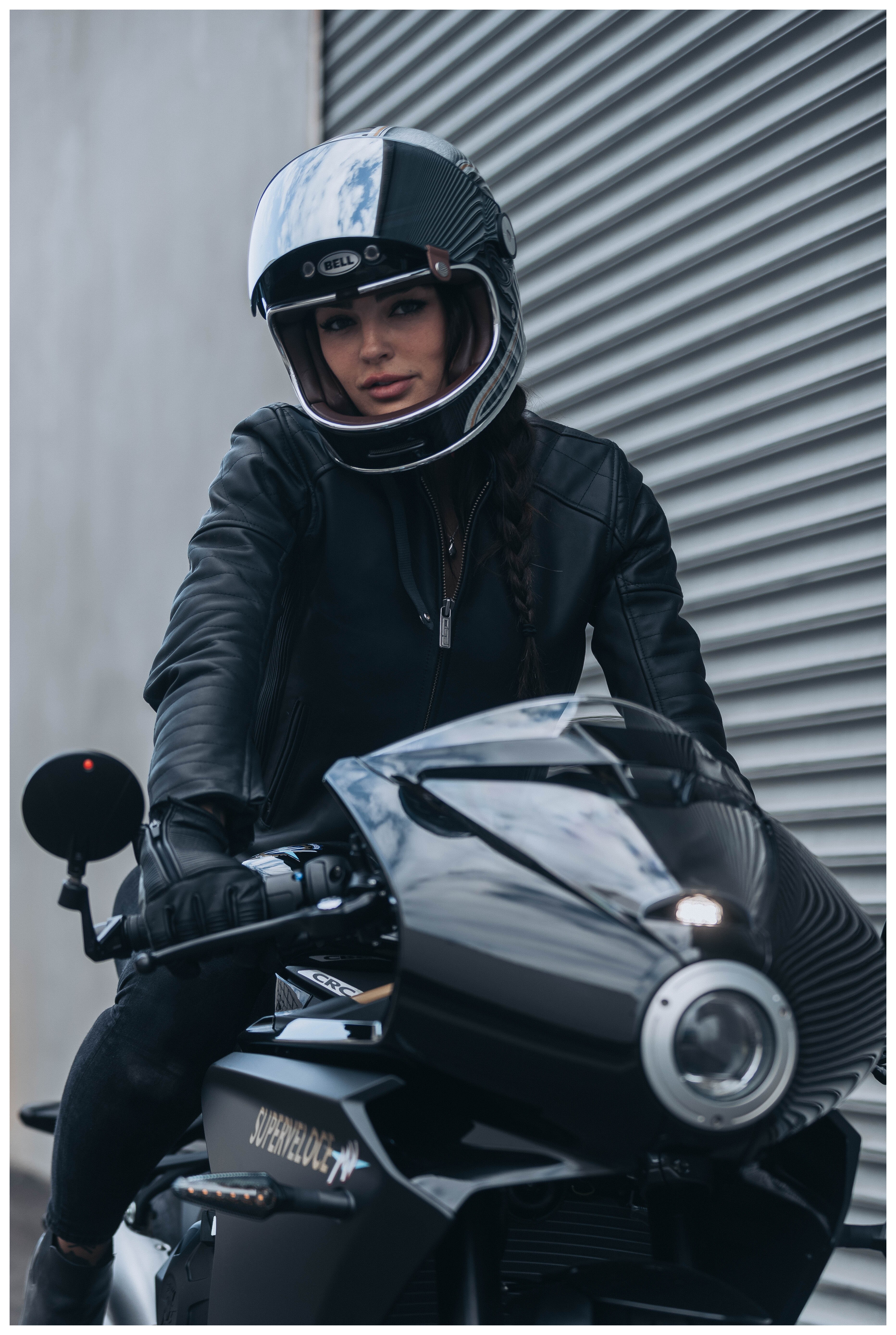 SportsBikeShop Roland Sands Maywood CE Women's Leather Jacket