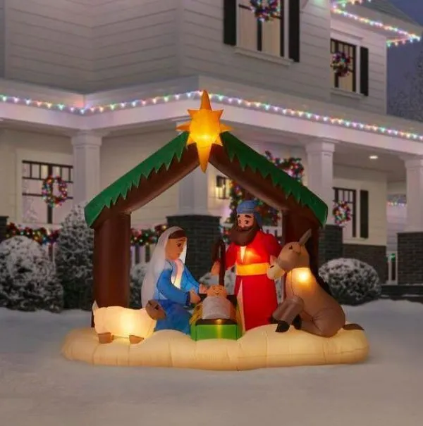 WAYFAIR Christmas-6 5 Ft Led Inflatable Nativity Scene