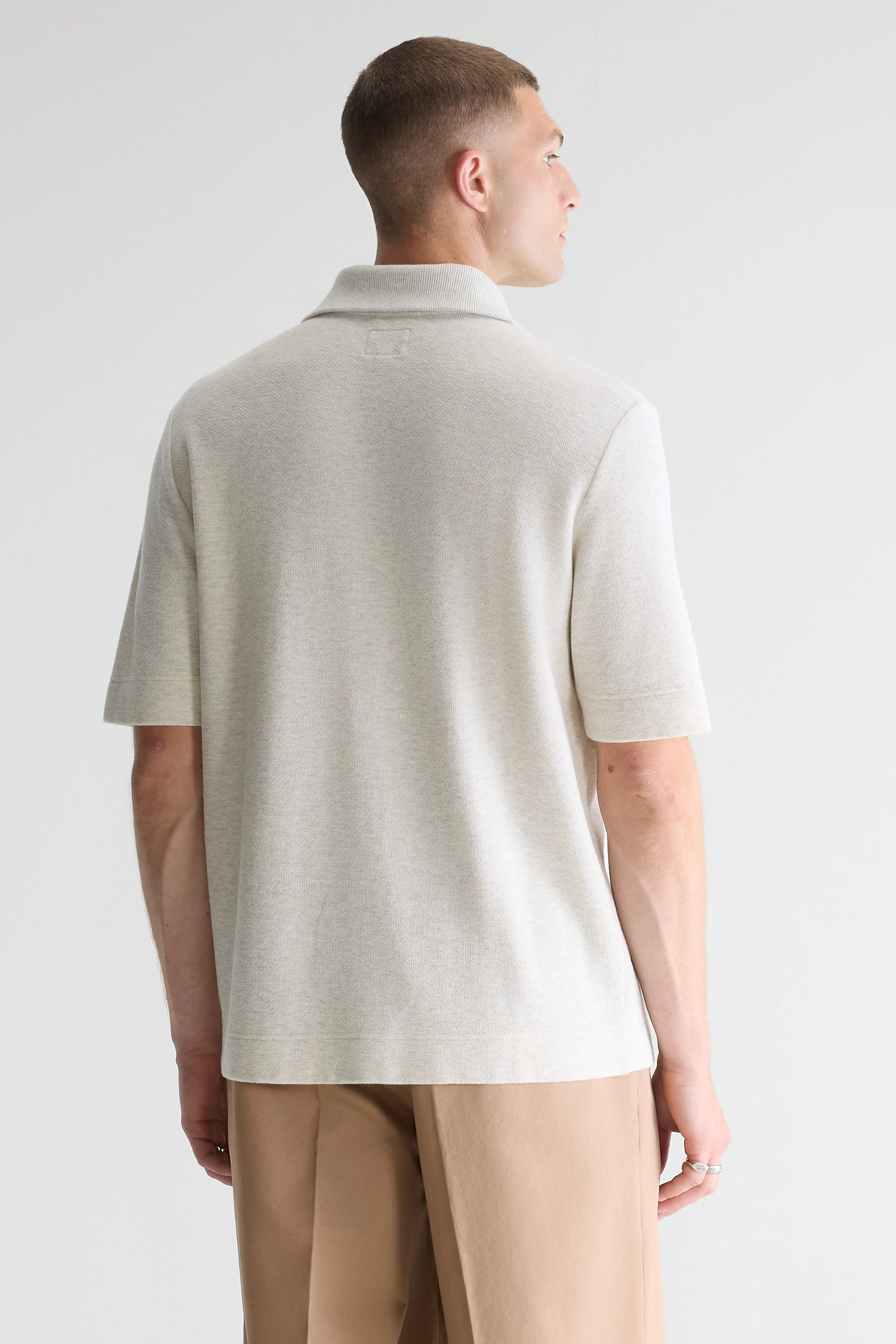 Bellerose Silas zipped polo  (261 / M / OYSTER)