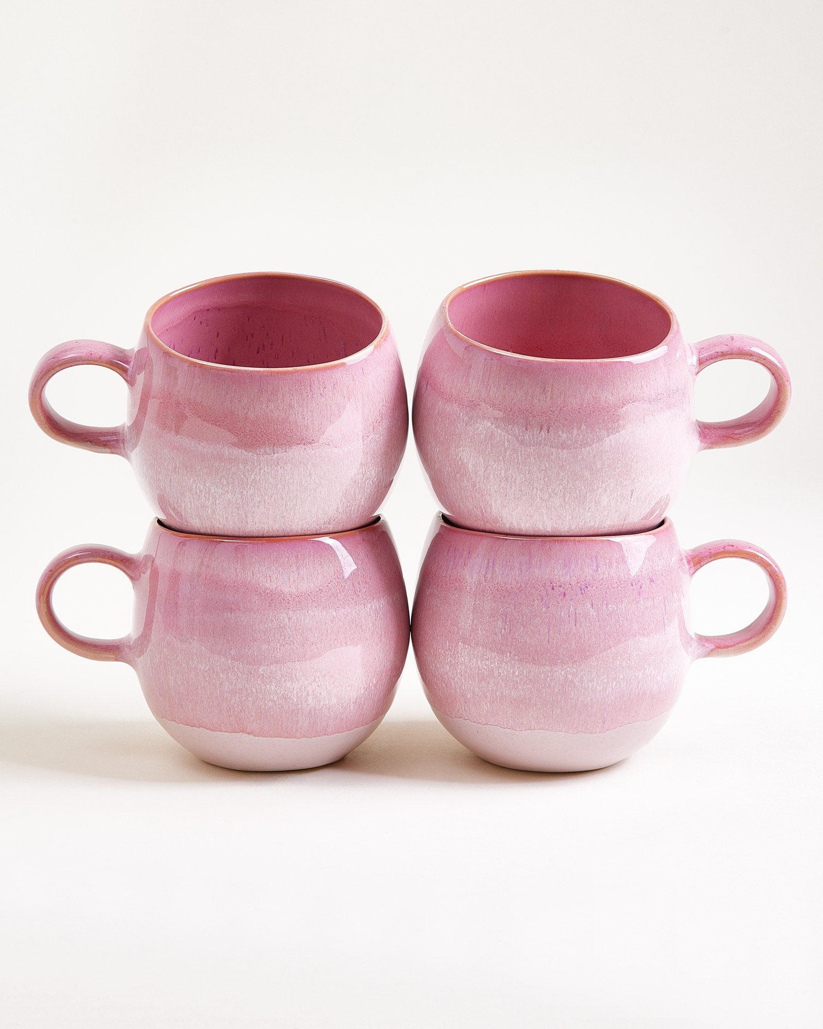 Bica Tasse groß pink 4er-Set