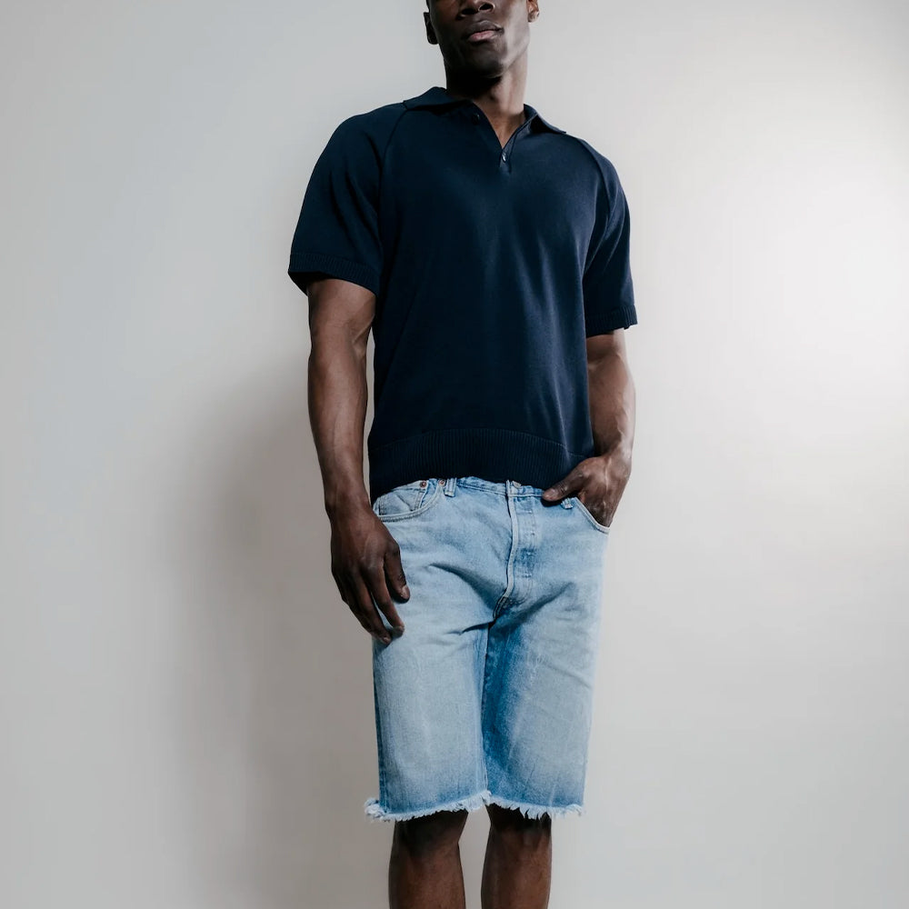Nitto Knitwear - Polo Sevan - Marine