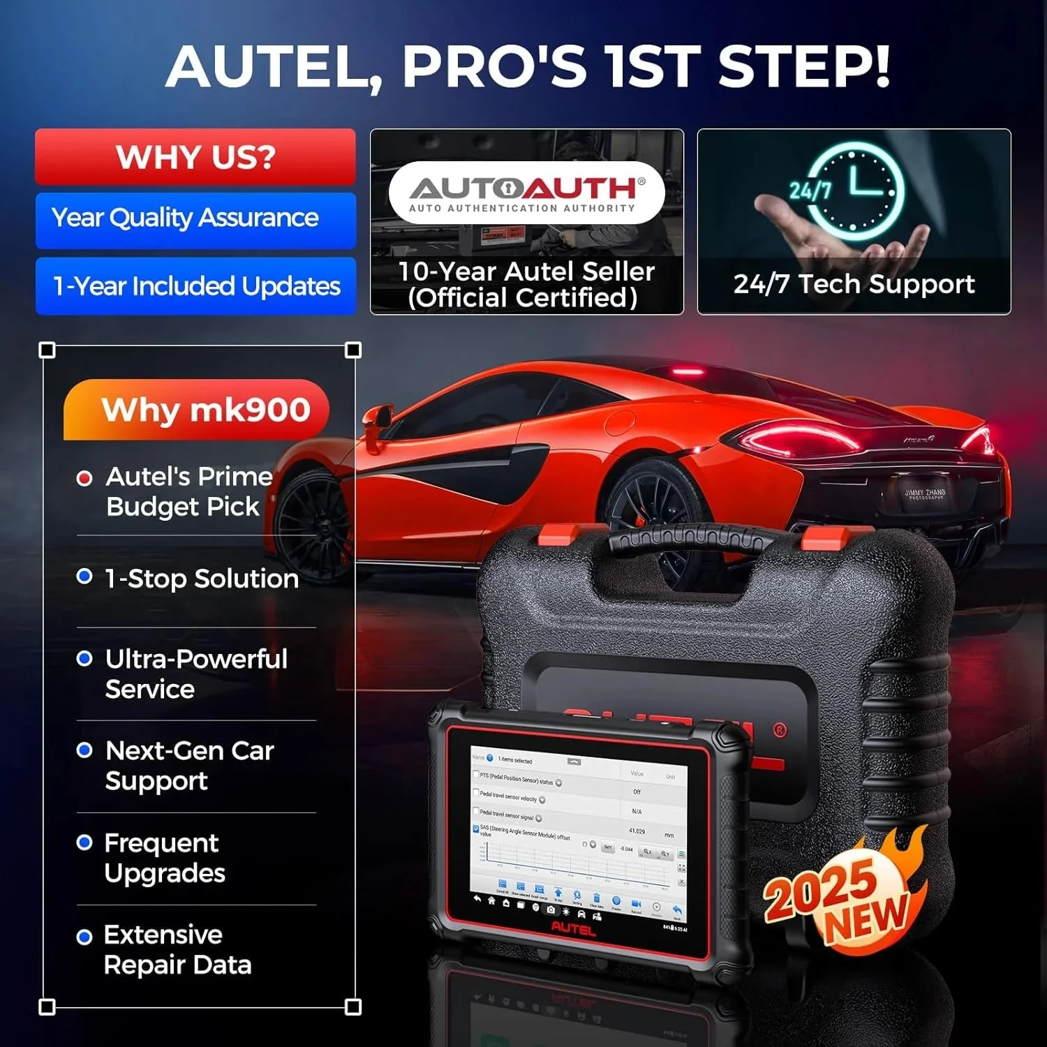 Autel MaxiCOM MK900 Automotive Diagnostic Scan Tool With 40+ Service Functions And Active Tests - MK900 - Image 8 Autel MaxiCOM MK900 Automotive Diagnostic Scan Tool With 40+ Service Functions And Active Tests - MK900 - Image 8