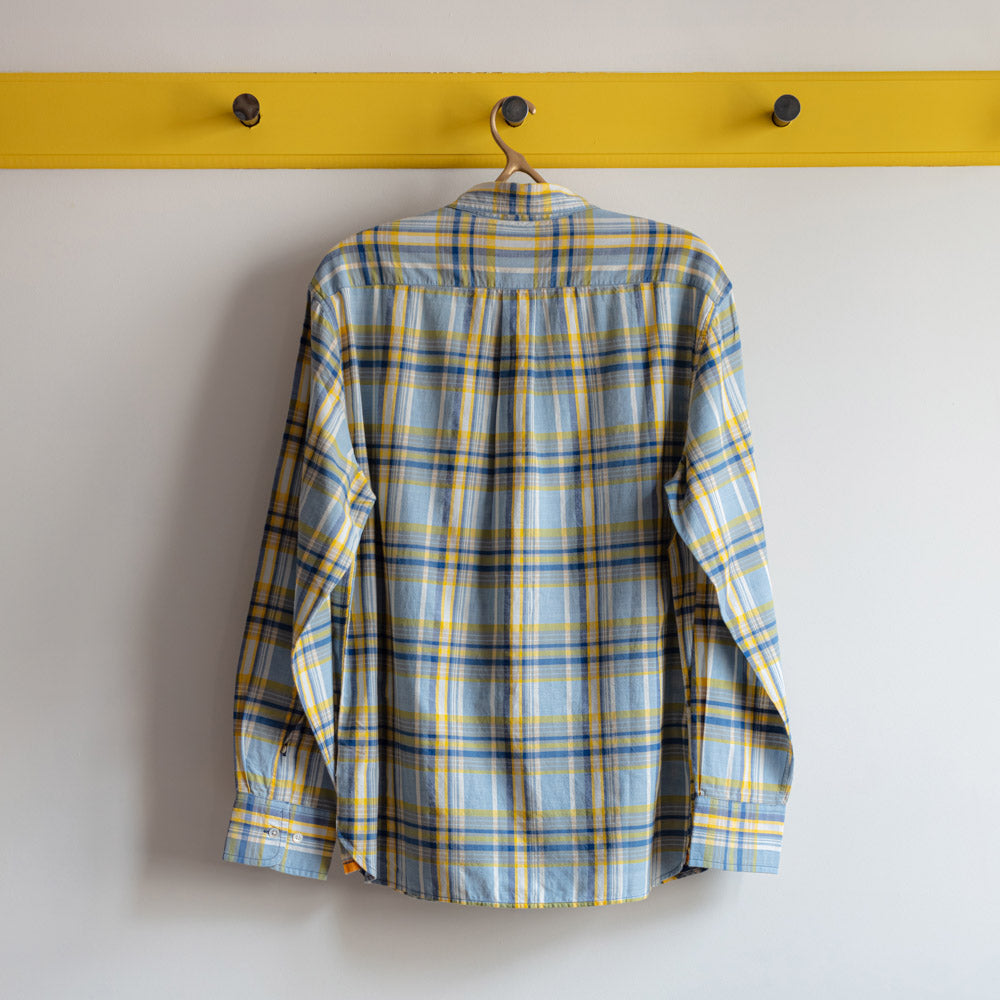 Original Madras Trading Company - Chemise Classique Button Down - Bleu Clair