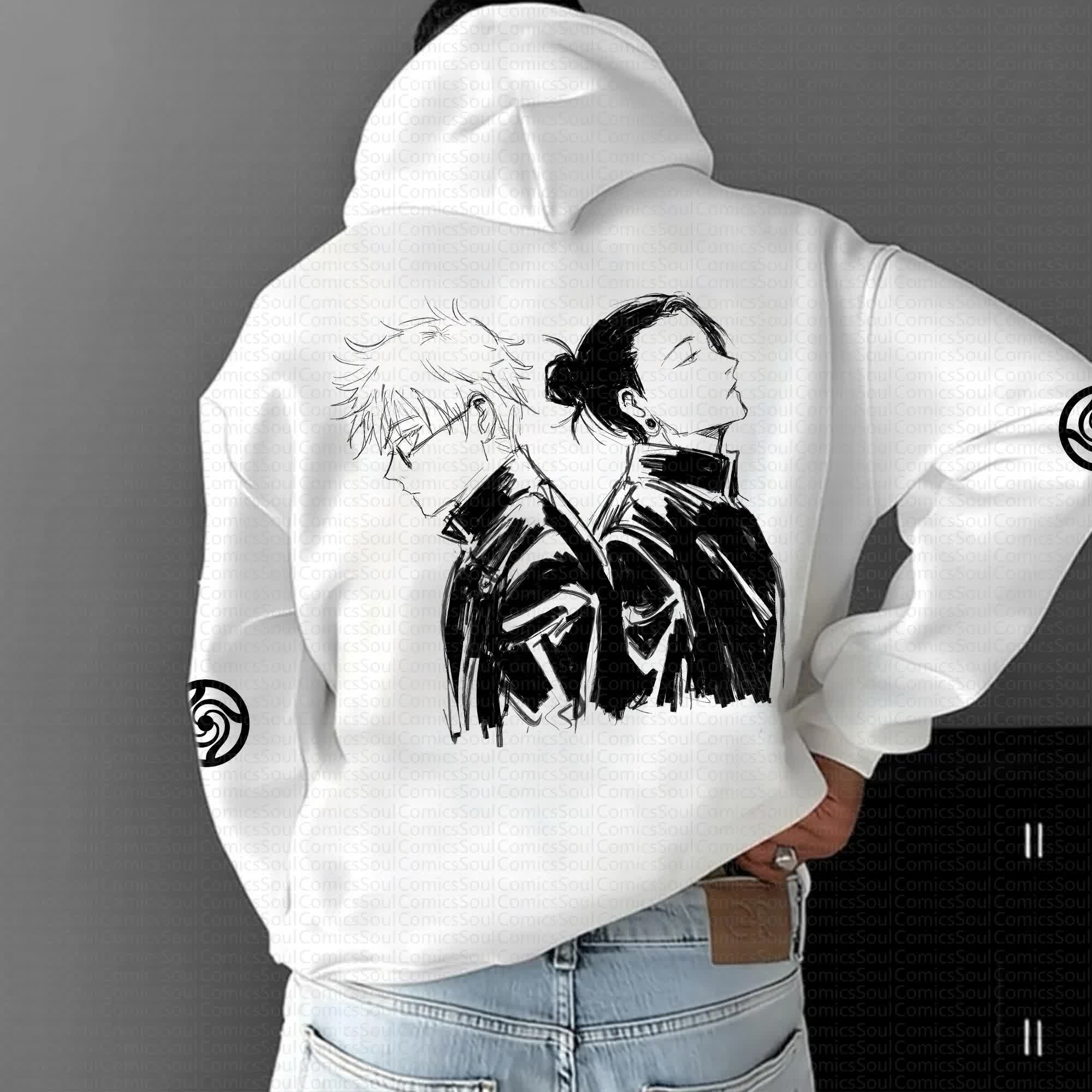 Unisex Anime Graphic Streetwear Vintage Hoodie丨Comicssoul