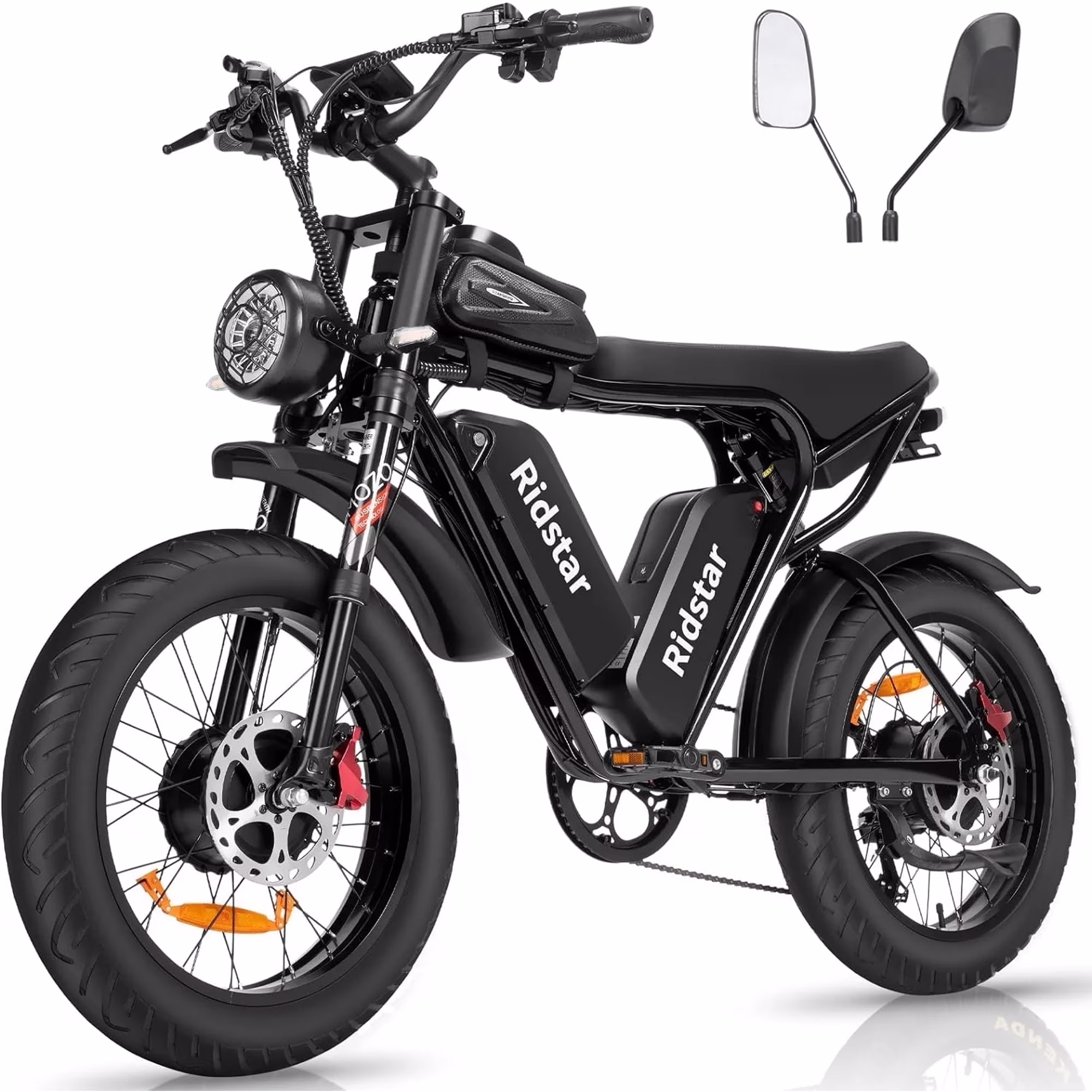 Ridstar 1500W Electric Bike for Adults,33MPH 48V 20Ah Electric Bicycle ,20" Fat Tire Full Suspension Mountain Bike UL2849 - Image 5