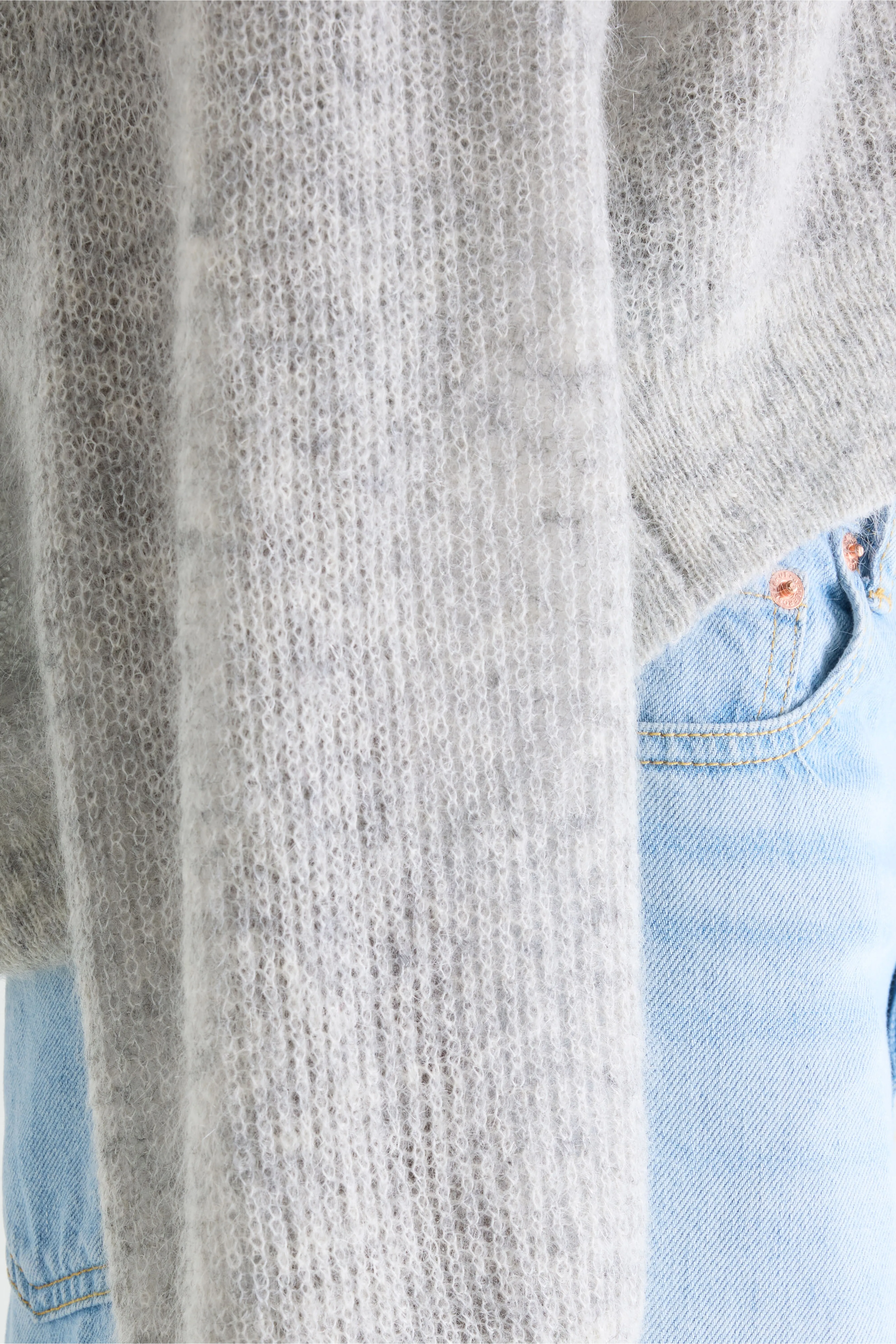 Bellerose Arco v-neck sweater (261 / W / LIGHT GREY)