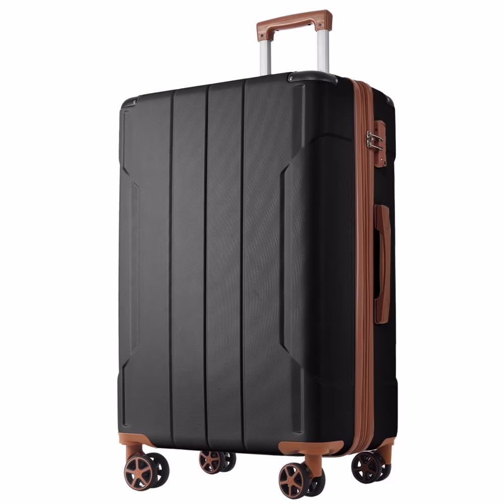 Hardshell Luggage, Lightweight Durable ABS Suitcases with Double Wheels, Expandable 28-inch Checked Luggage 28