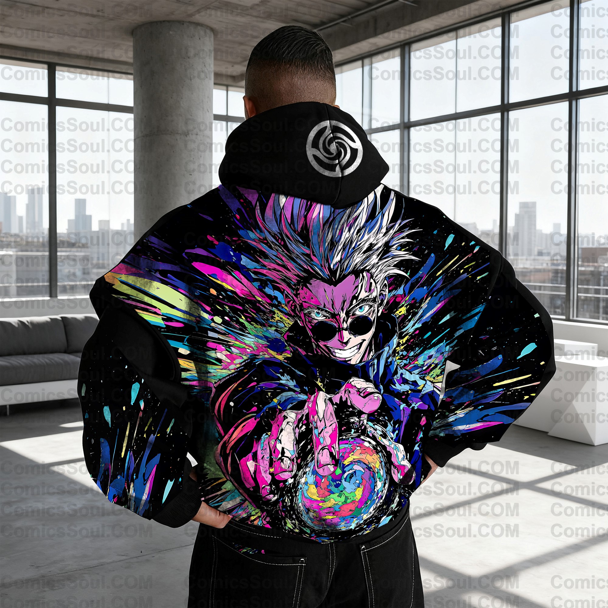Plus Velvet Unisex Anime Graphic Streetwear Vintage Hoodie