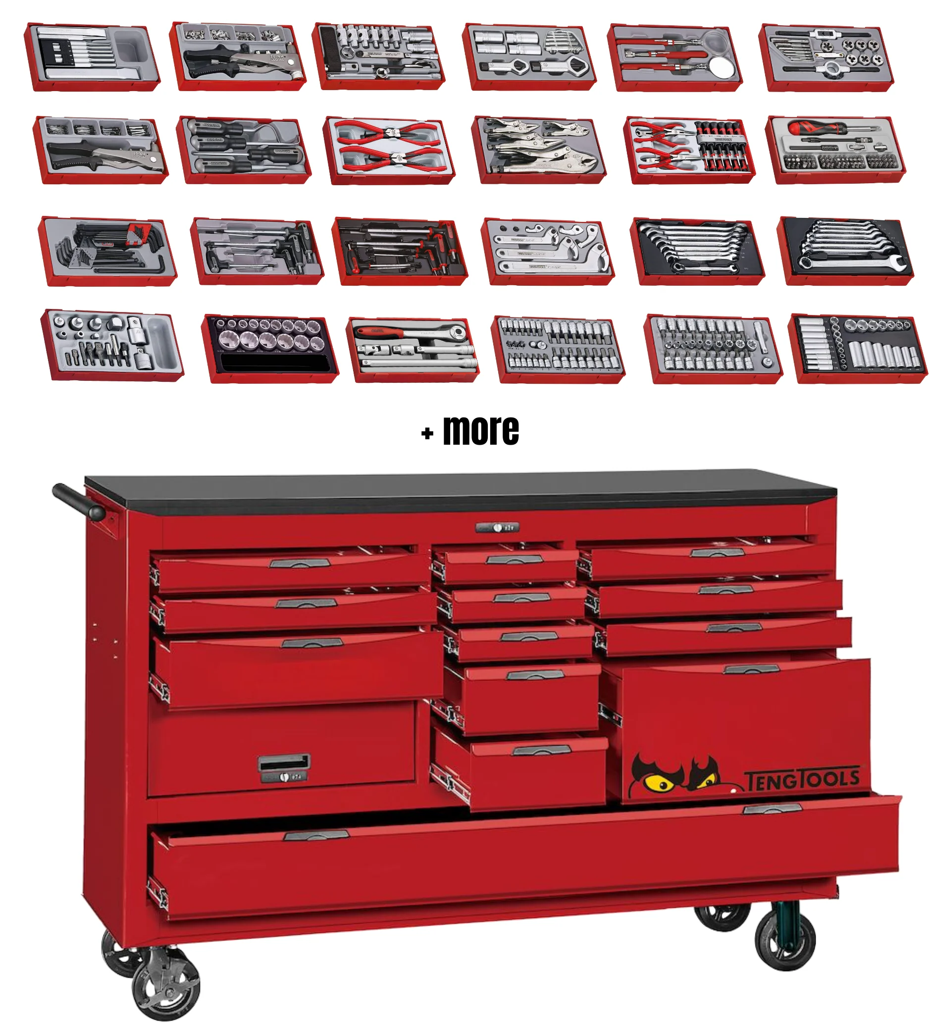WAYFAIR Teng Tools 665 Piece 67 Inch Wide Juggernaut SAE Tool Kit - TCW813UNBK-SAE