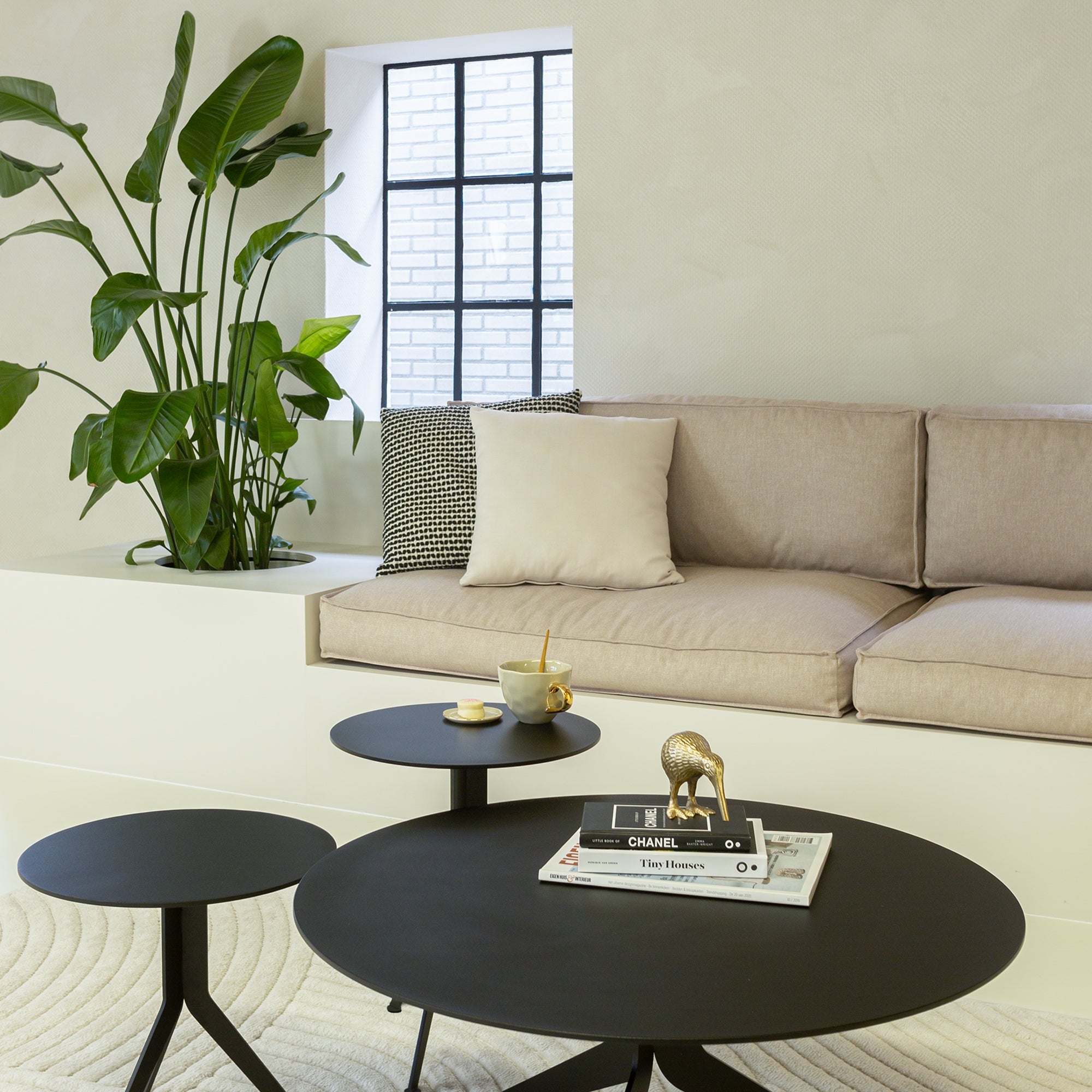 Spinder Design - Salontafel Darrel ø 78 cm-zwart