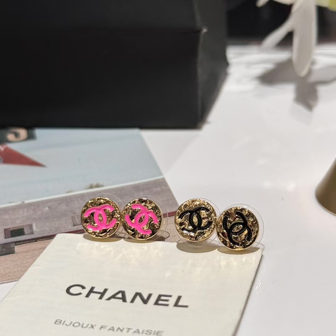 Chanel Round Stud Earrings - Original Replica Club