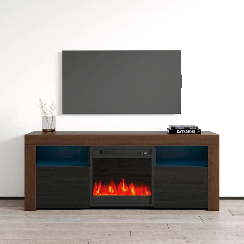 Copper Grove Qorasuv 58-Inch Electric Fireplace TV Stand