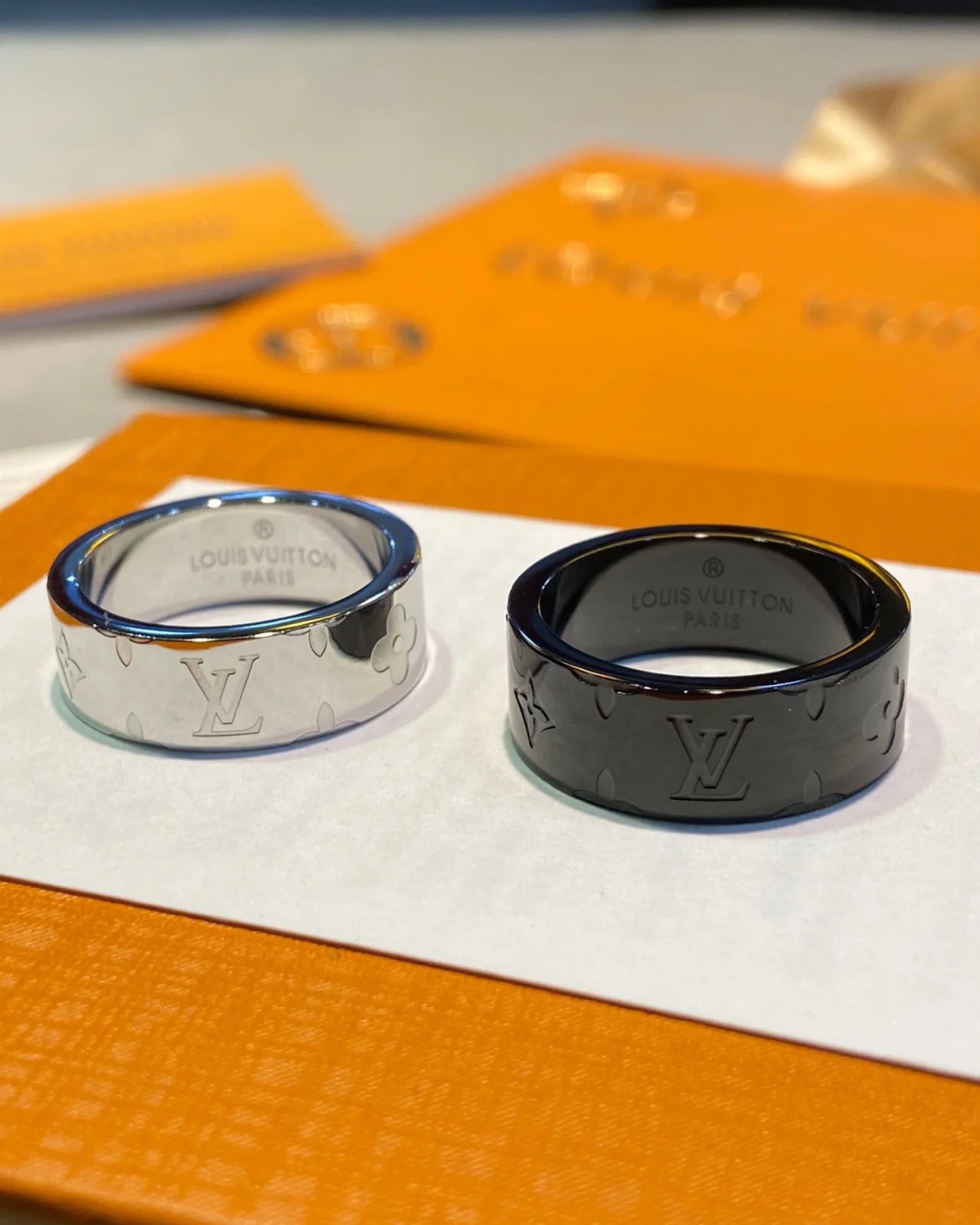 Louis Vuitton Debossed Monogram Men's Ring - Original Replica Club
