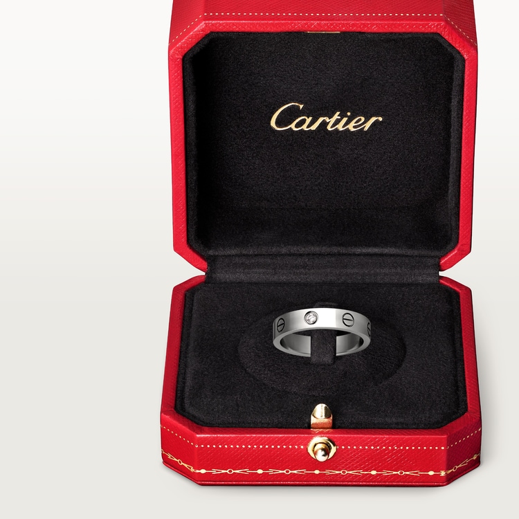 Replicate LOVE ring, small model, 1 diamond(1:1 replica) - Original Replica Club