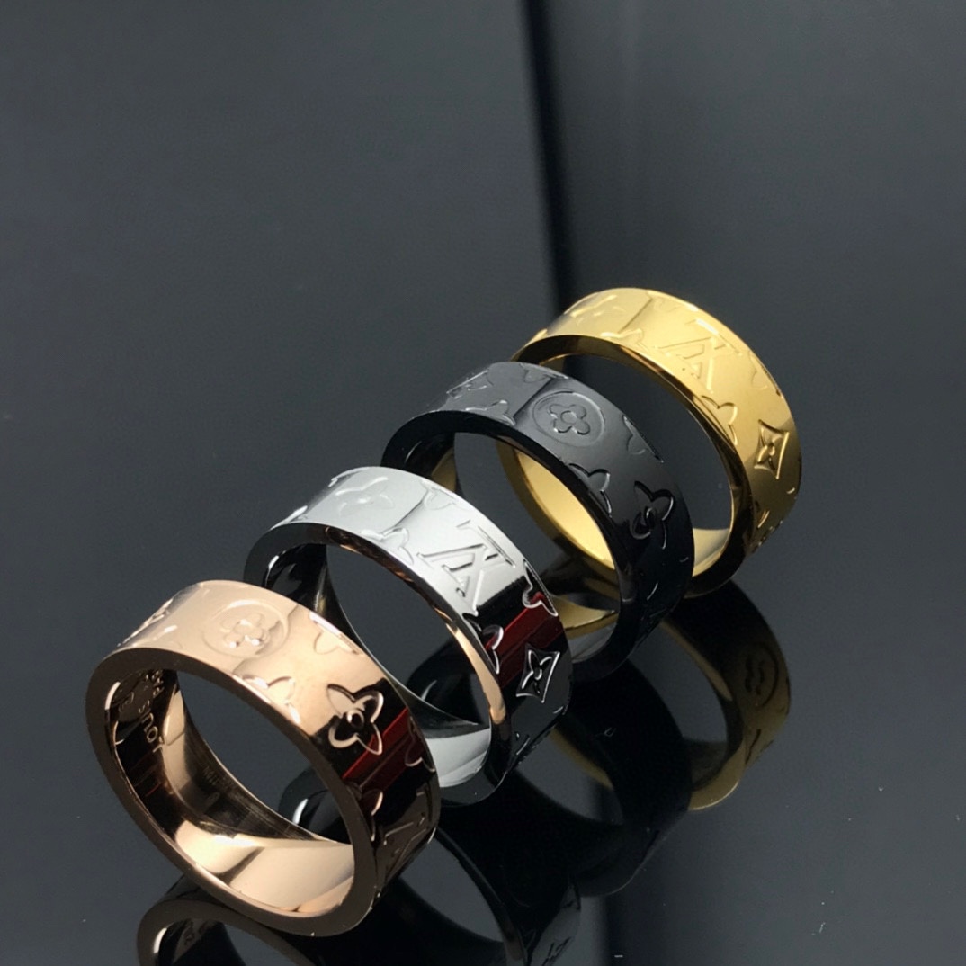 Louis Vuitton Debossed Monogram Men's Ring - Original Replica Club