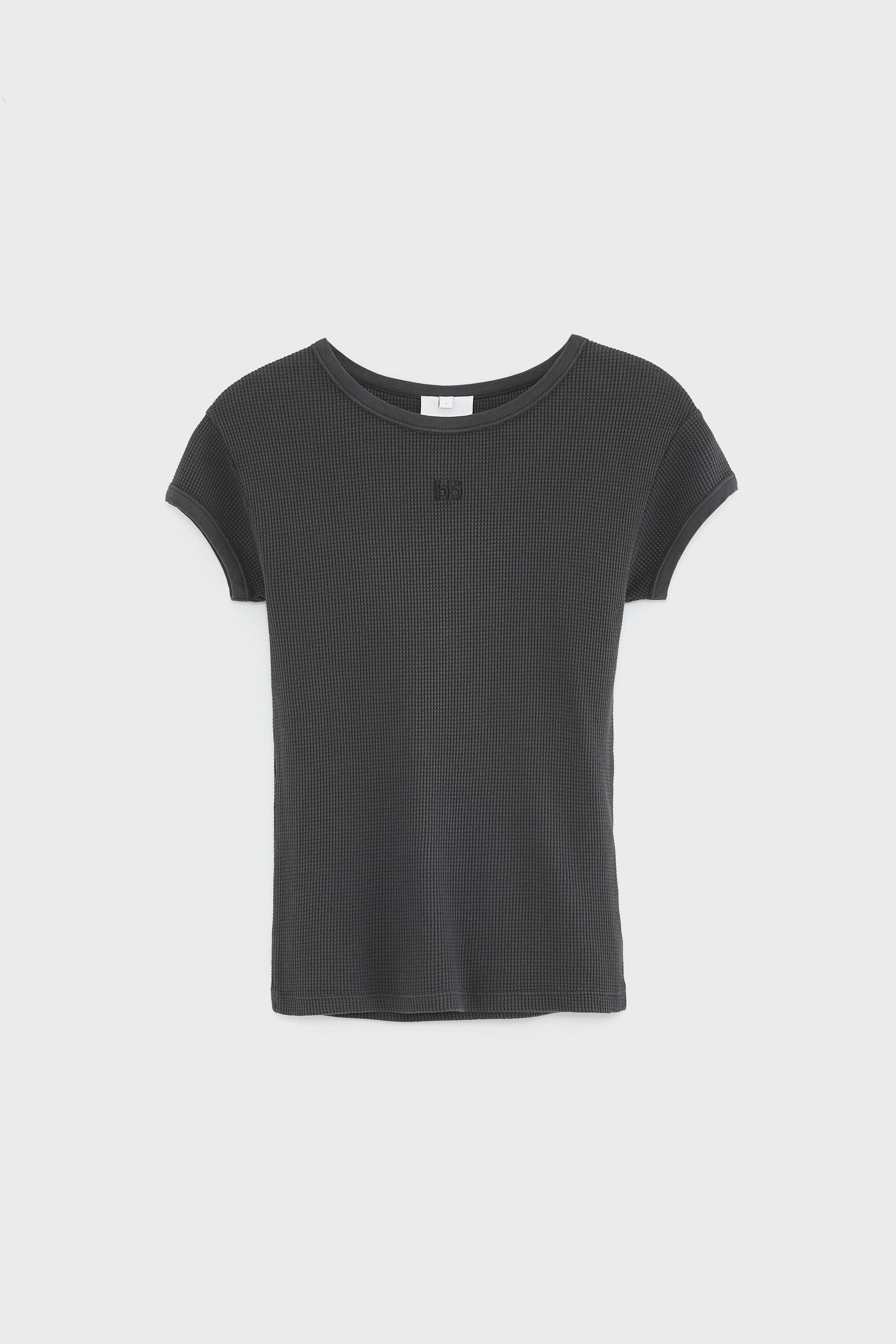 Bellerose Mali ribbed t-shirt (261 / W / BLACK SAND)