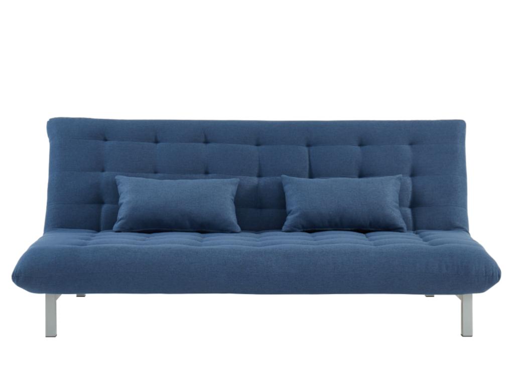 Sofá cama 3 plazas azul