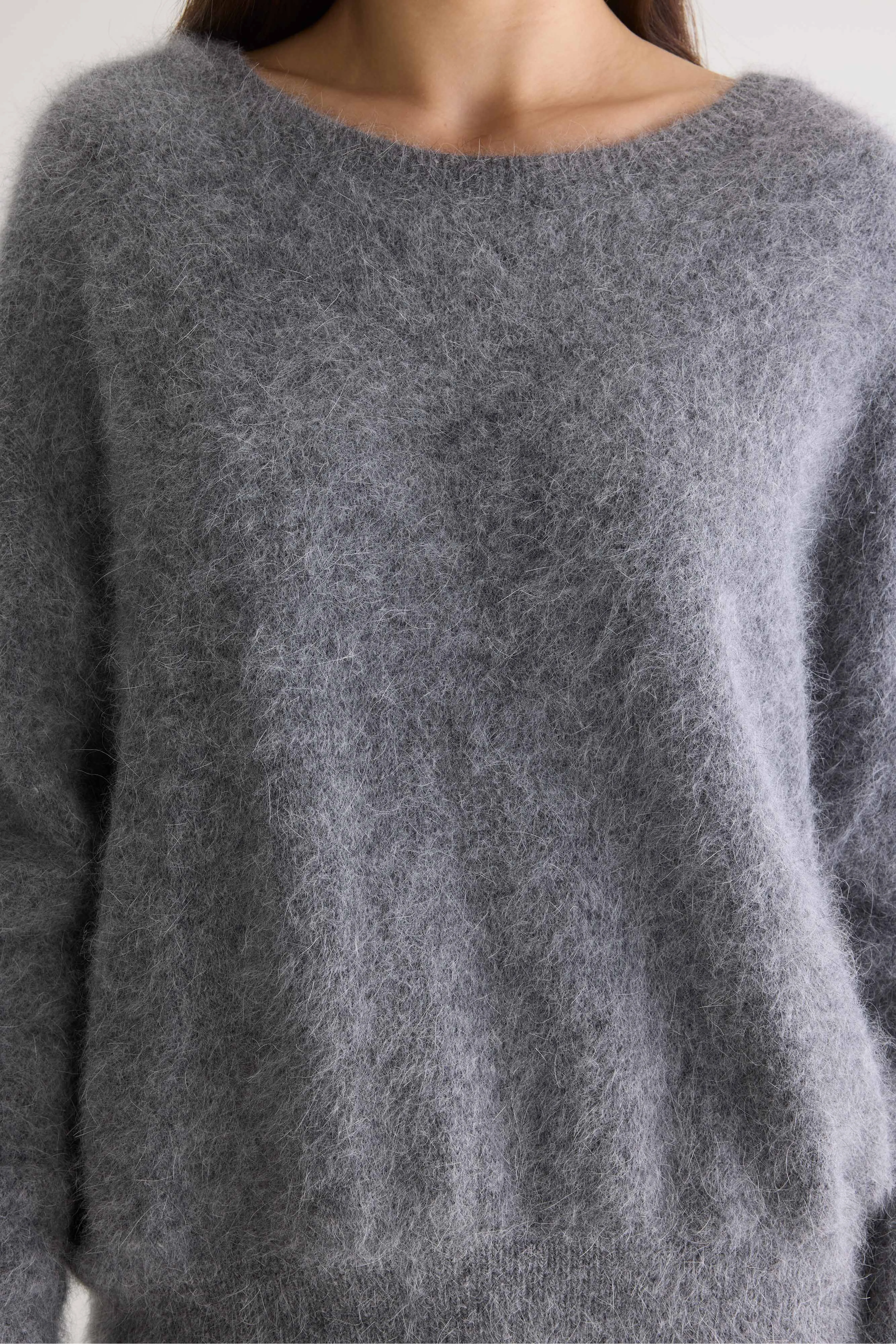 Bellerose Datus angora-blend grey sweater (252 / W / MID GREY)
