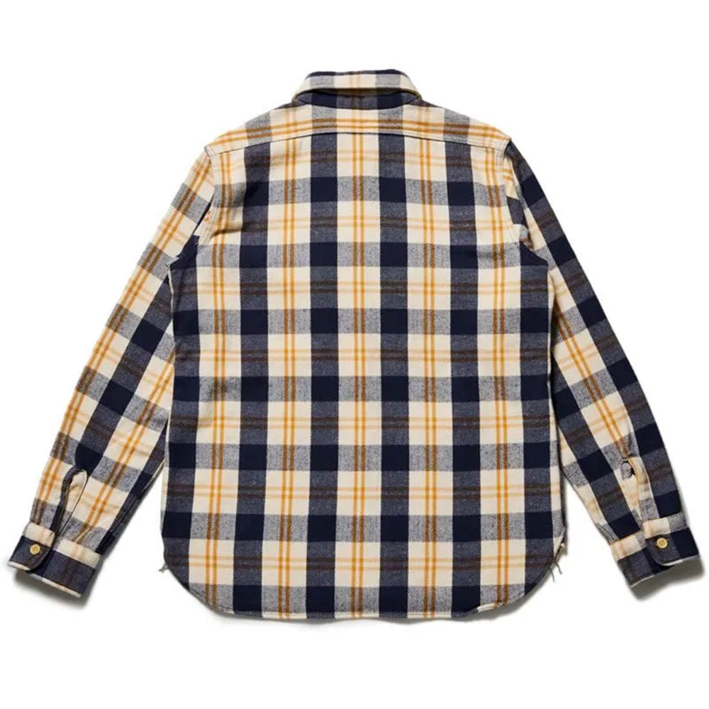 Warehouse & Co - Chemise Flannel 3104 - Marine & Marron