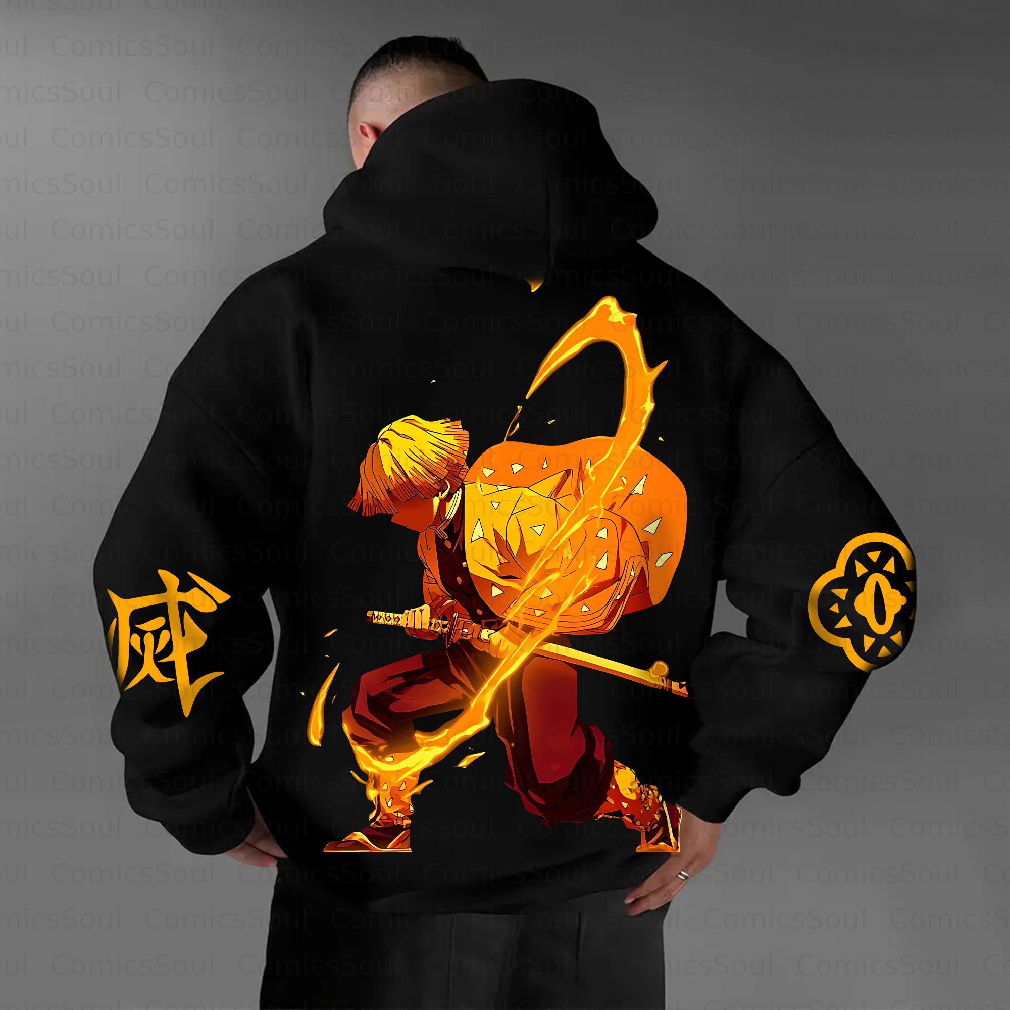 Unisex Anime Graphic Streetwear Vintage Plush Hoodie| KNY