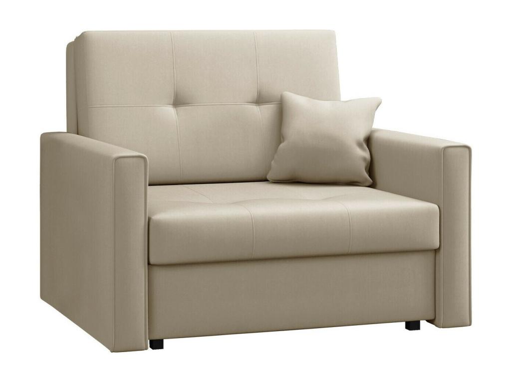 Sillón Confortzx 104 - De color marrón claro - 85x103x98cm - Tapiz - Patas Metal