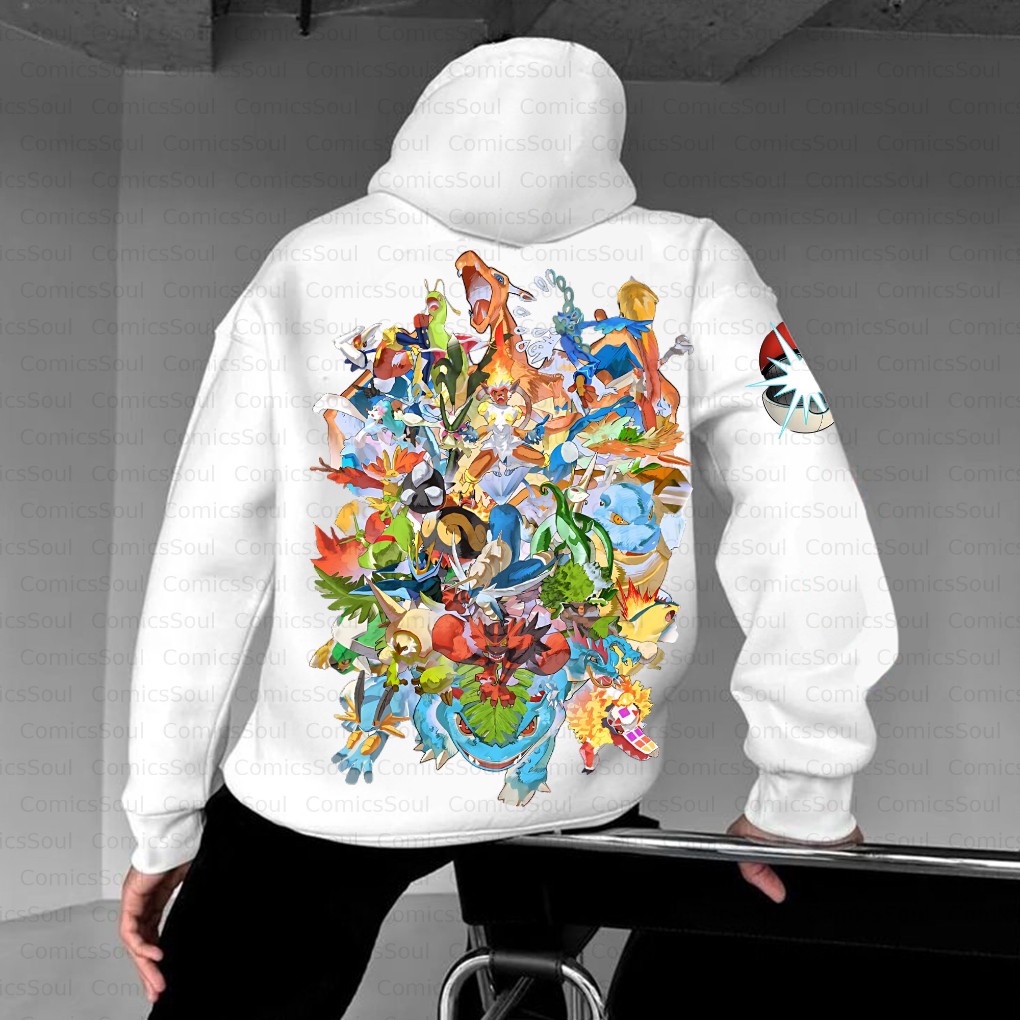 Unisex Anime Inspired Vintage Plush Hoodie