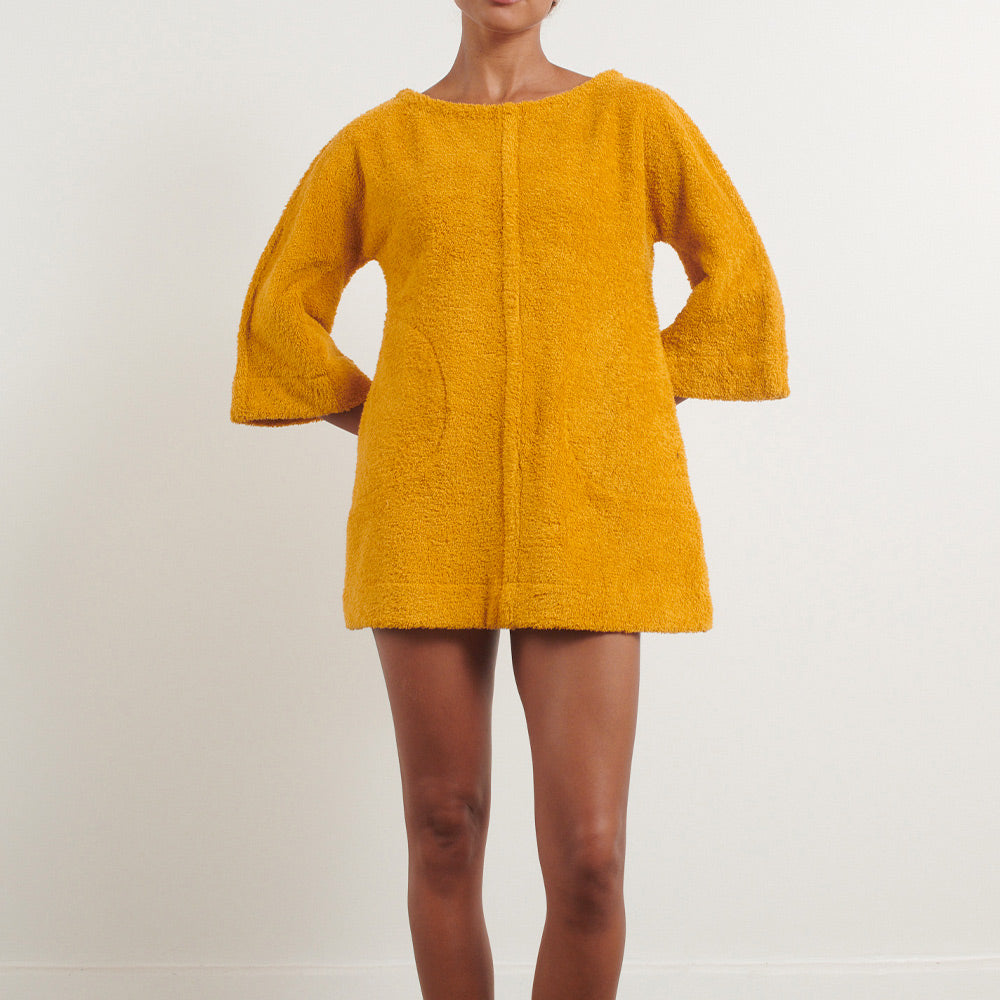 Simone Fan - Robe The Mini Dress - Jaune