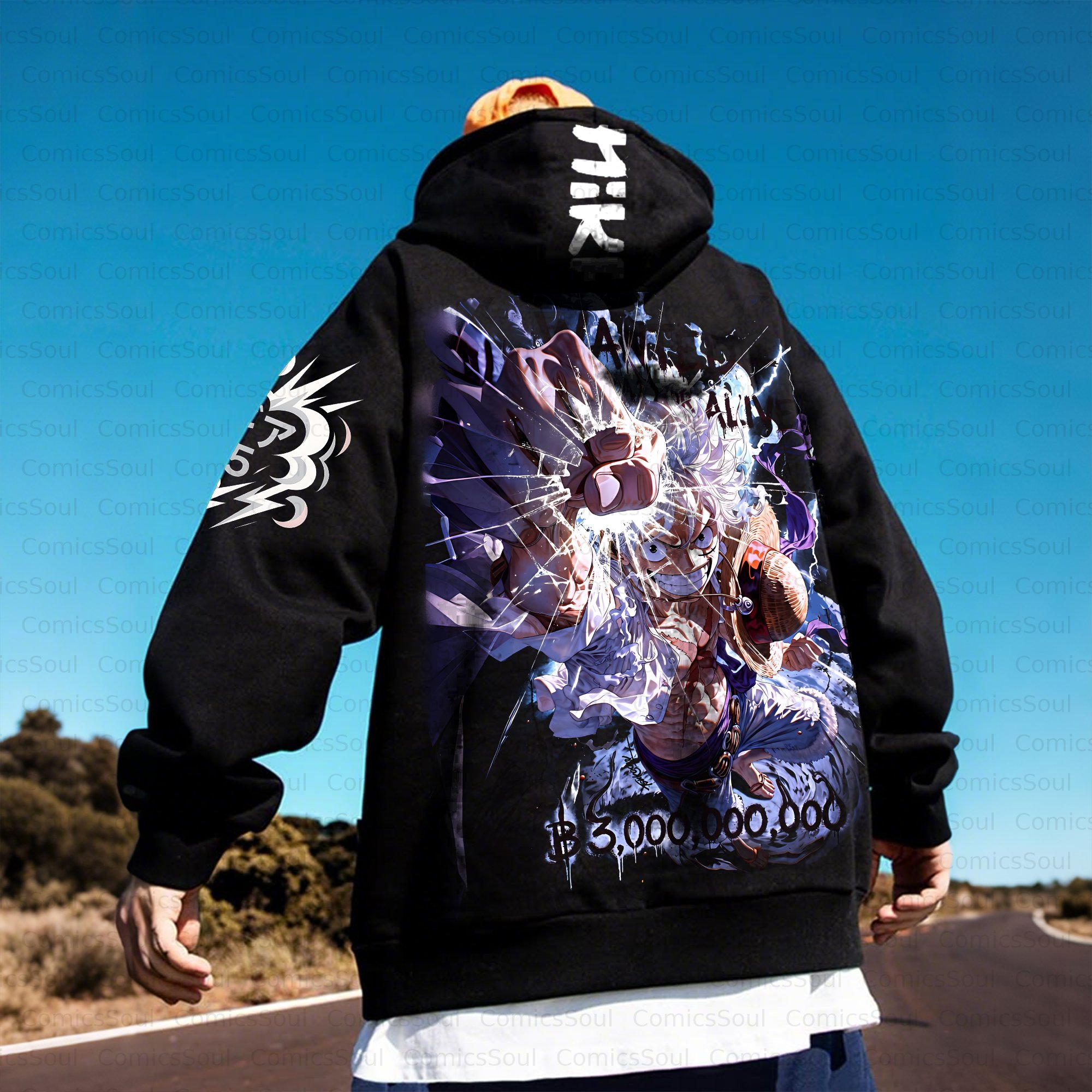 Unisex Anime Inspired Vintage Plush Hoodie
