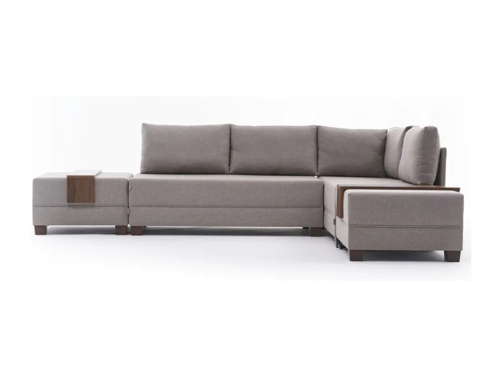 Sofá rinconero Luxmbls 294 De color marrón claro 280x210x70cm 41282ULLC