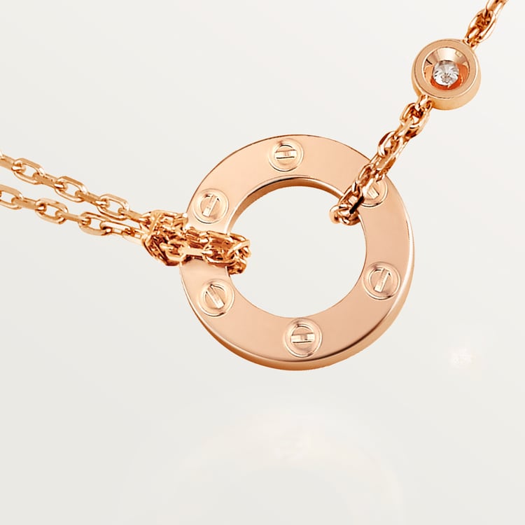 Replicate LOVE pendant, 2 diamonds(1:1 replica) - Original Replica Club