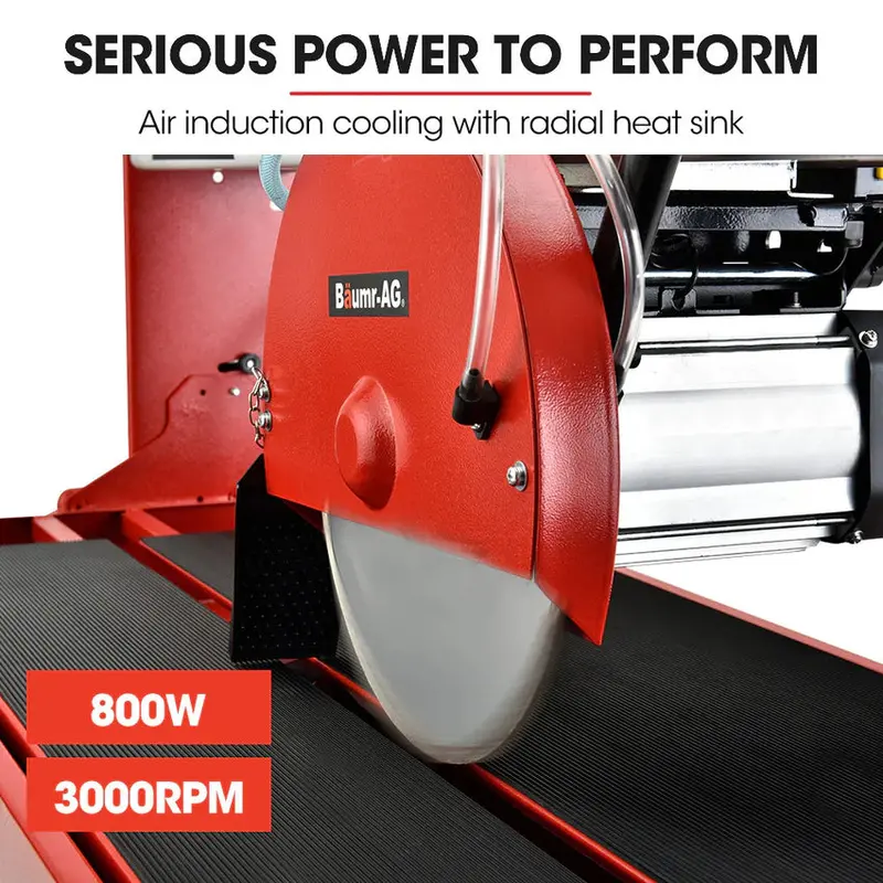 BAUMR-AG Wet Tile Saw, 800W, 200mm Blade, 720mm Max Cut - BTS210 - Image 2 BAUMR-AG Wet Tile Saw, 800W, 200mm Blade, 720mm Max Cut - BTS210 - Image 2