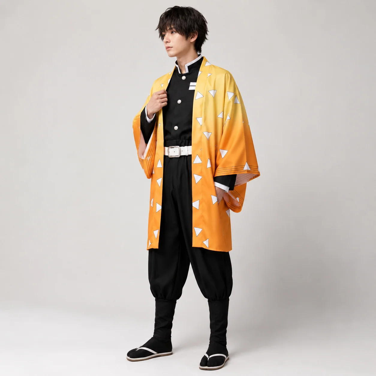 Halloween Costume Anime Haori Wig Cosplay Outfit - Image 2 Halloween Costume Anime Haori Wig Cosplay Outfit - Image 2