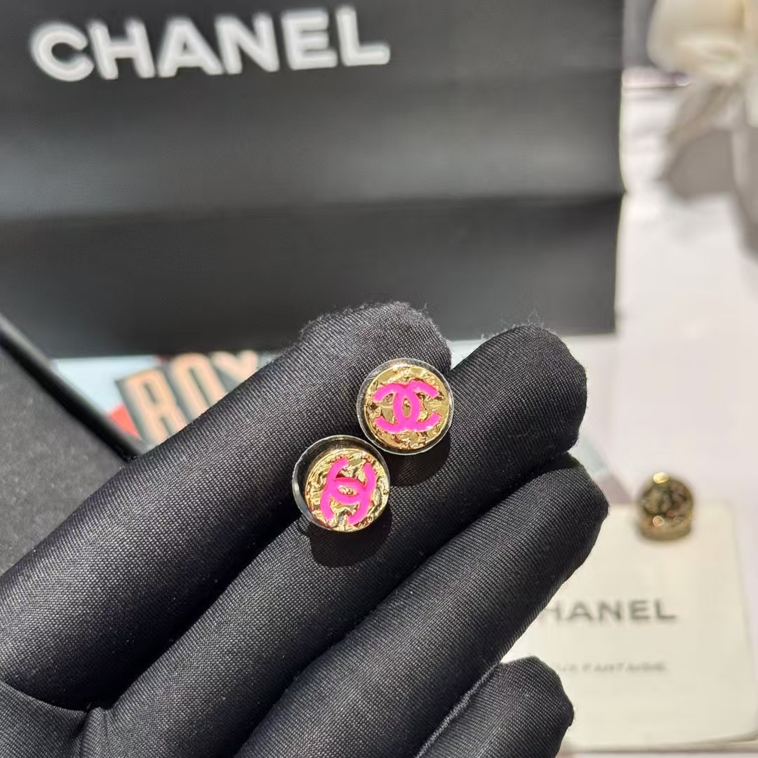 Chanel Round Stud Earrings - Original Replica Club