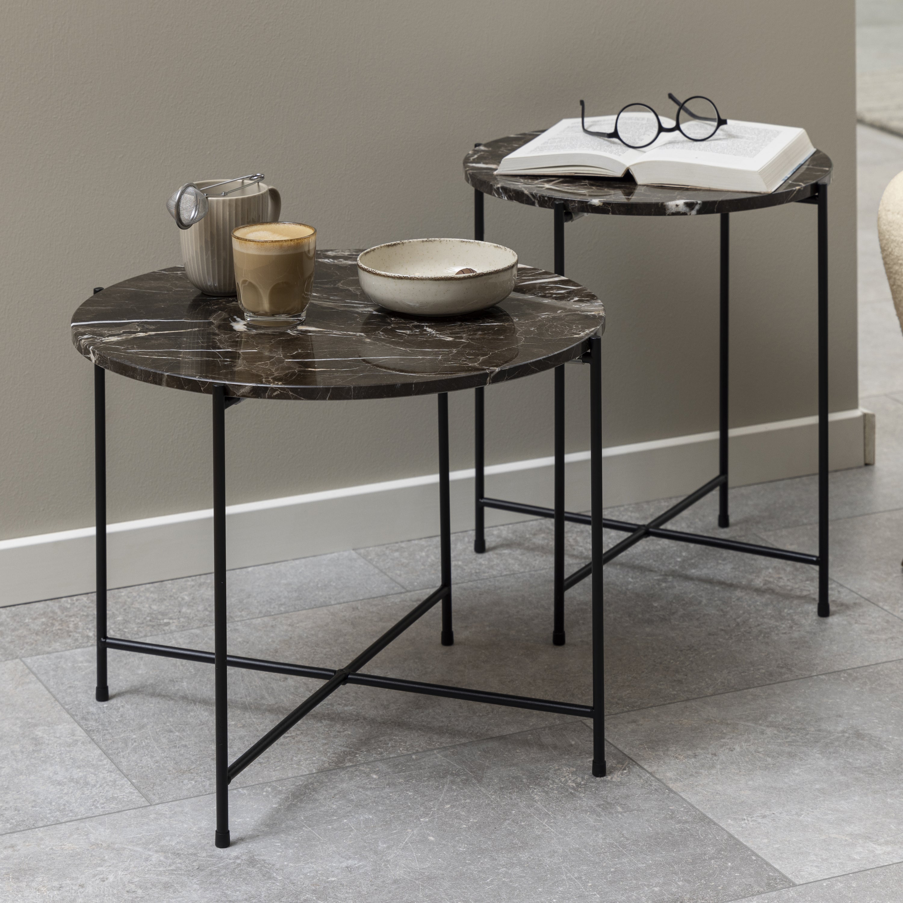 Blokker Dainty Bijzettafel Ø 52 cm - Bruin