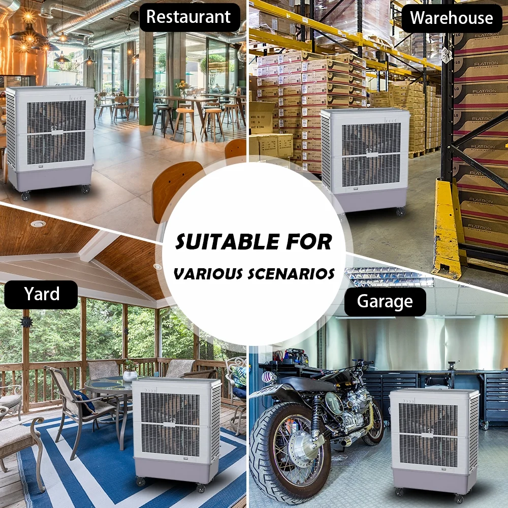 YougetTech 37'' Portable 3000CFM Evaporative Air Cooler - Image 15