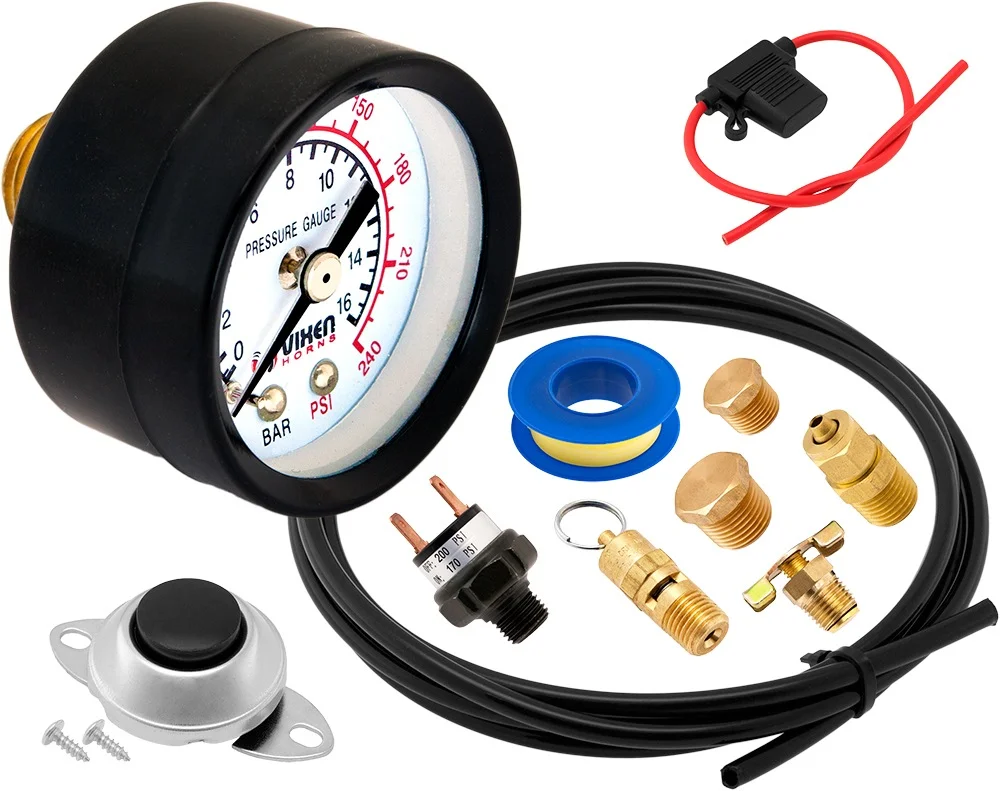 Vixen Horns OCTOPOD Train Horn Kit for Trucks/Car/Semi. Complete Onboard System- 200psi Air Compressor, 3 Gallon Tank, 8 Trumpets. Super Loud dB. Fits Vehicles like Pickup/Jeep/RV 12v VXO8330/8124XC - Image 20