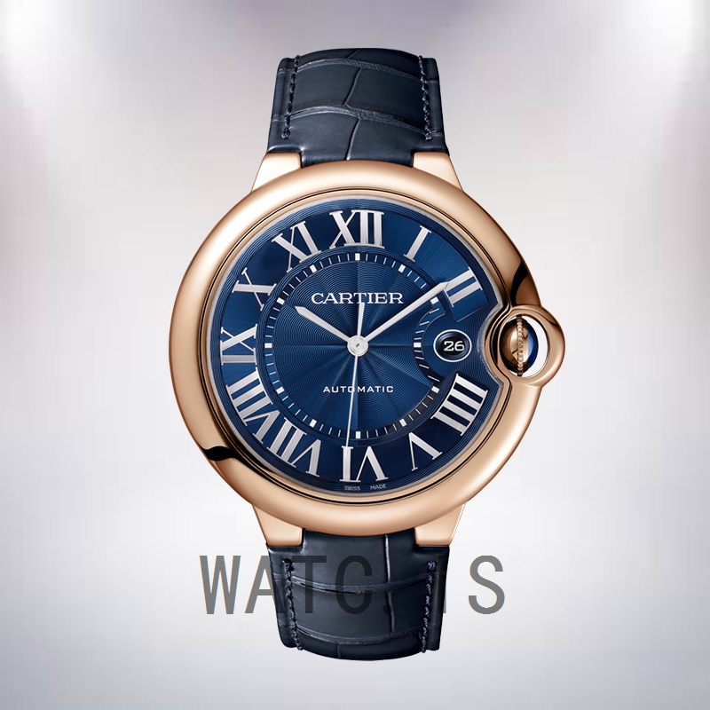 Cartier Ballon Bleu 36mm/42mm WGBB0036 Men's Leather Strap