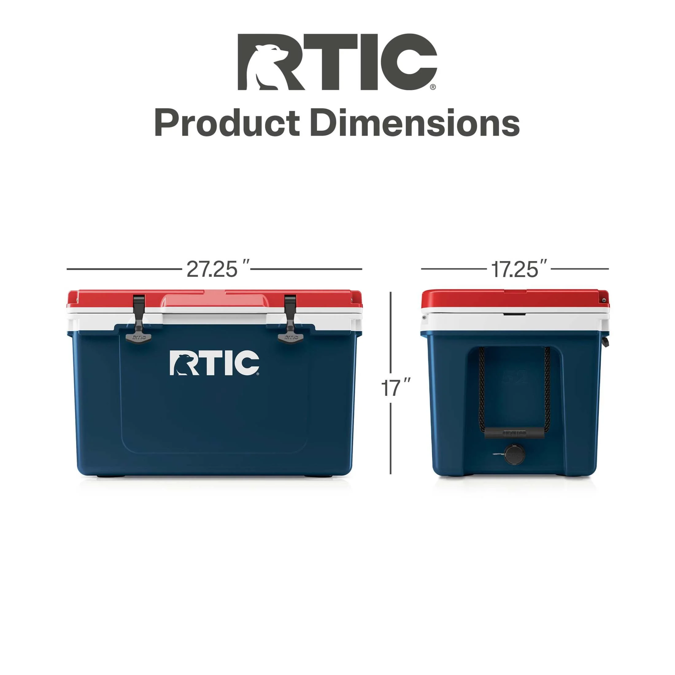 RTIC 52 QT Ultra-Light Hard-Sided Ice Chest Cooler, Fits 76 Cans, Trailblazer - Image 41