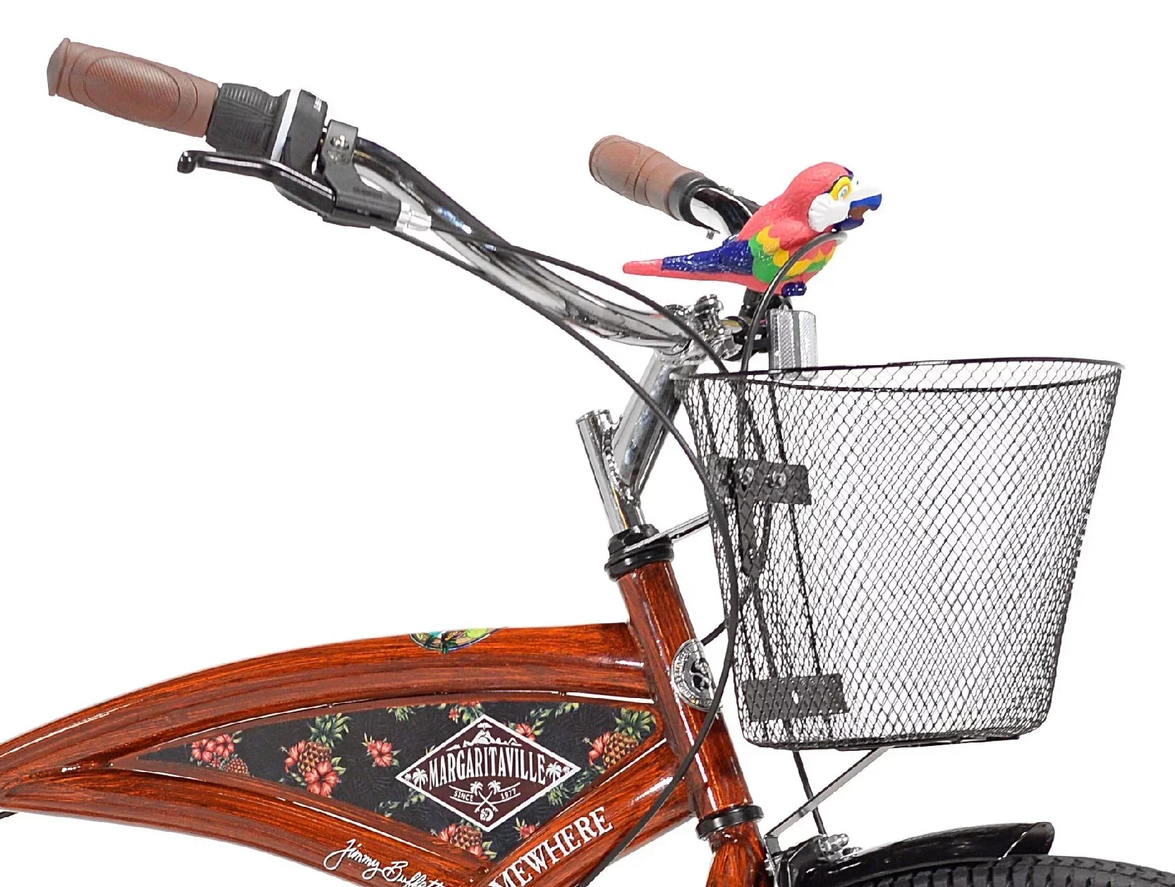 Kent 26in Margaritaville Men's Cruiser Bike, Wood Grain Color - Image 3 Kent 26in Margaritaville Men's Cruiser Bike, Wood Grain Color - Image 3