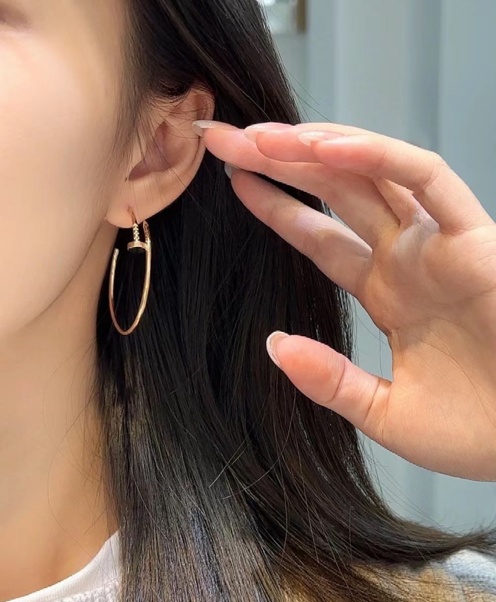 Cartier Juste un Clou Hoop Earrings, Large Model - Original Replica Club