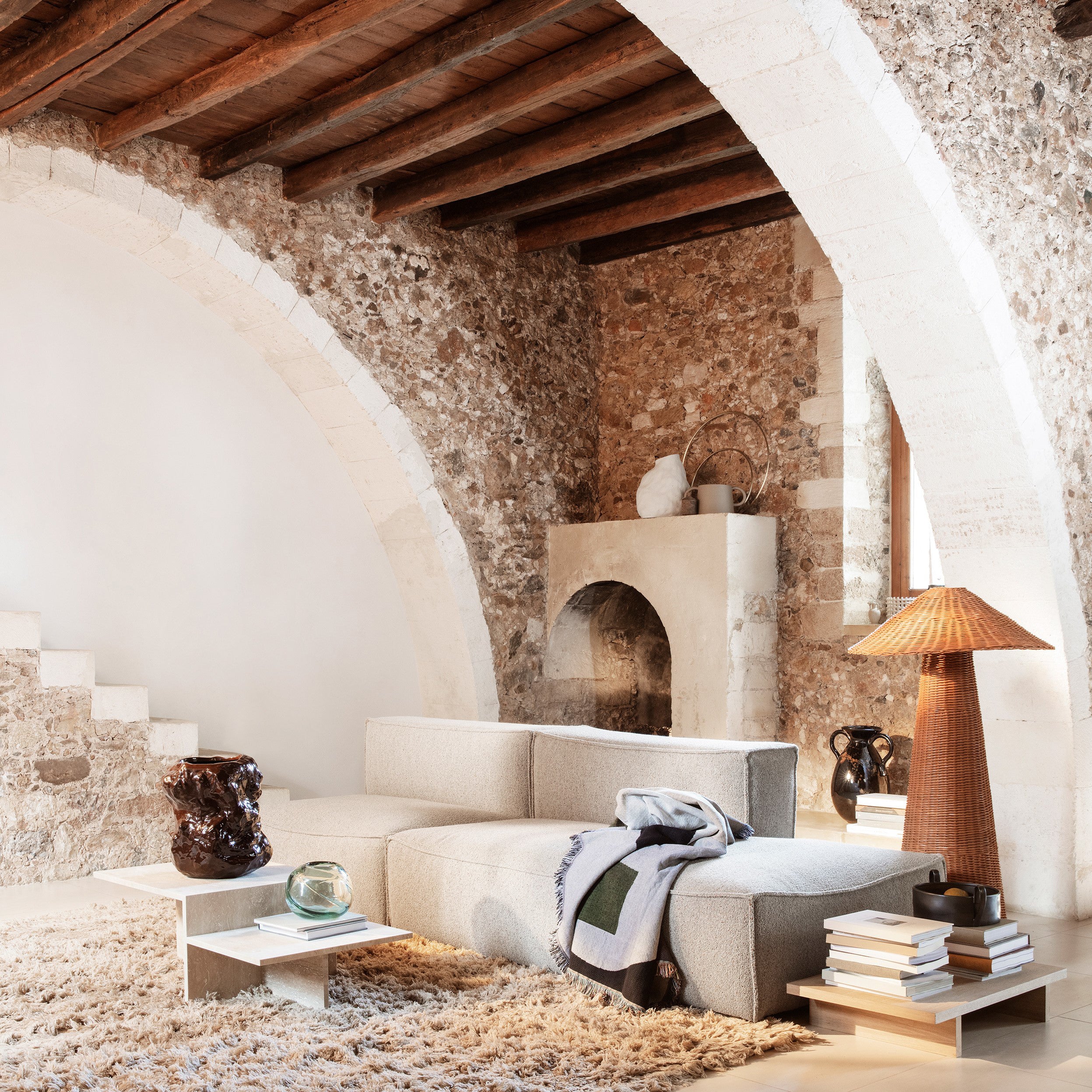 Ferm Living Distinct Salontafel - Travertine