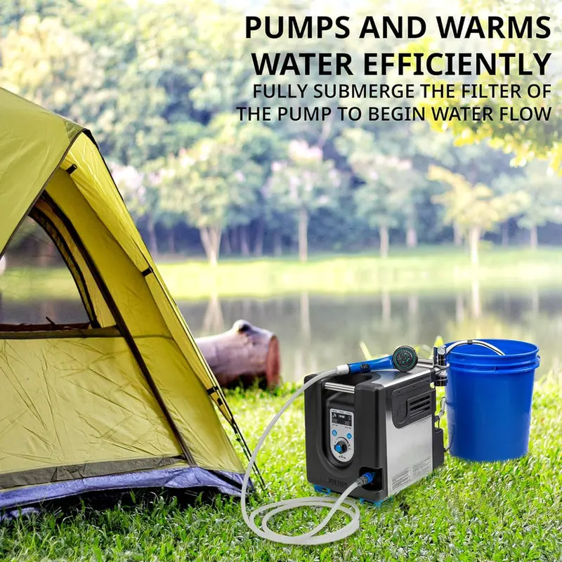 Portable Propane Water Heater And Shower Pump With LCD Display And Carry Case - Image 2 Portable Propane Water Heater And Shower Pump With LCD Display And Carry Case - Image 2